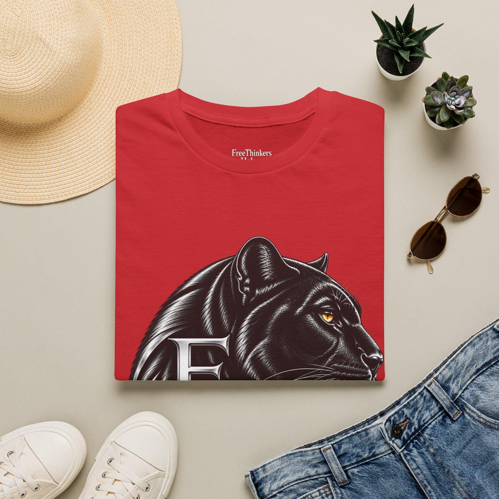 Black Panther Head T-Shirt | Reclaim Your Power, Panther Graphic, view 17