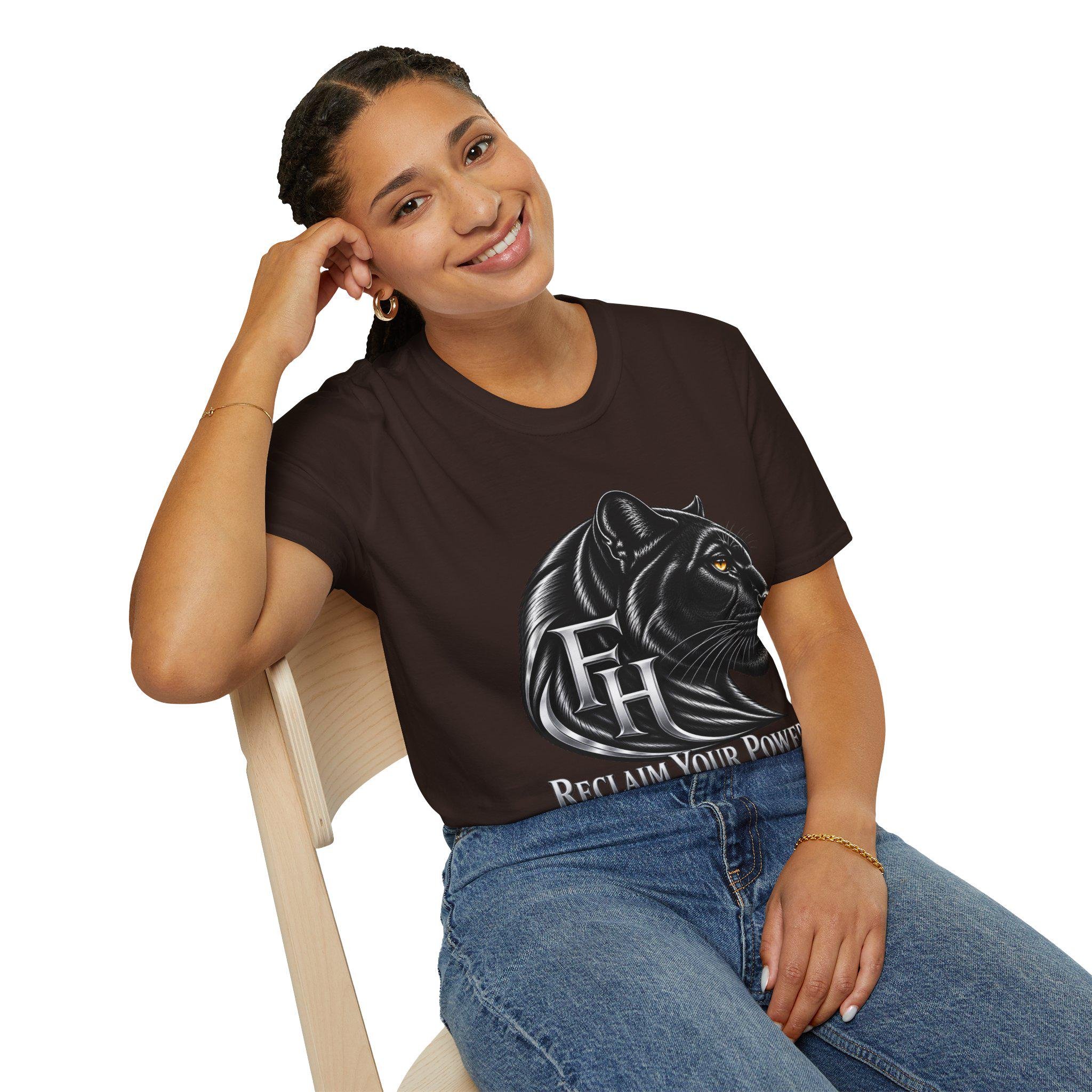 Black Panther Head T-Shirt | Reclaim Your Power, Panther Graphic, view 19