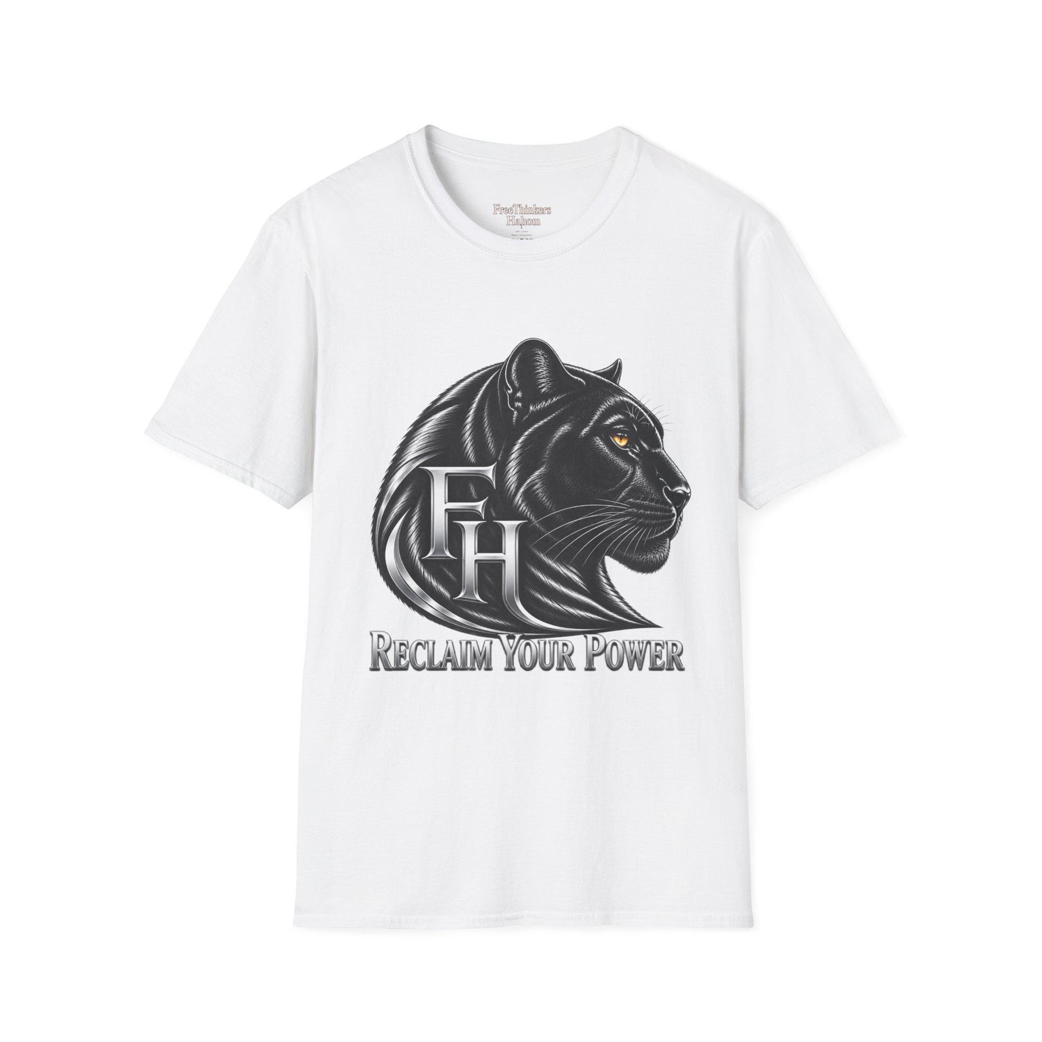 Black Panther Head T-Shirt | Reclaim Your Power, Panther Graphic, view 2