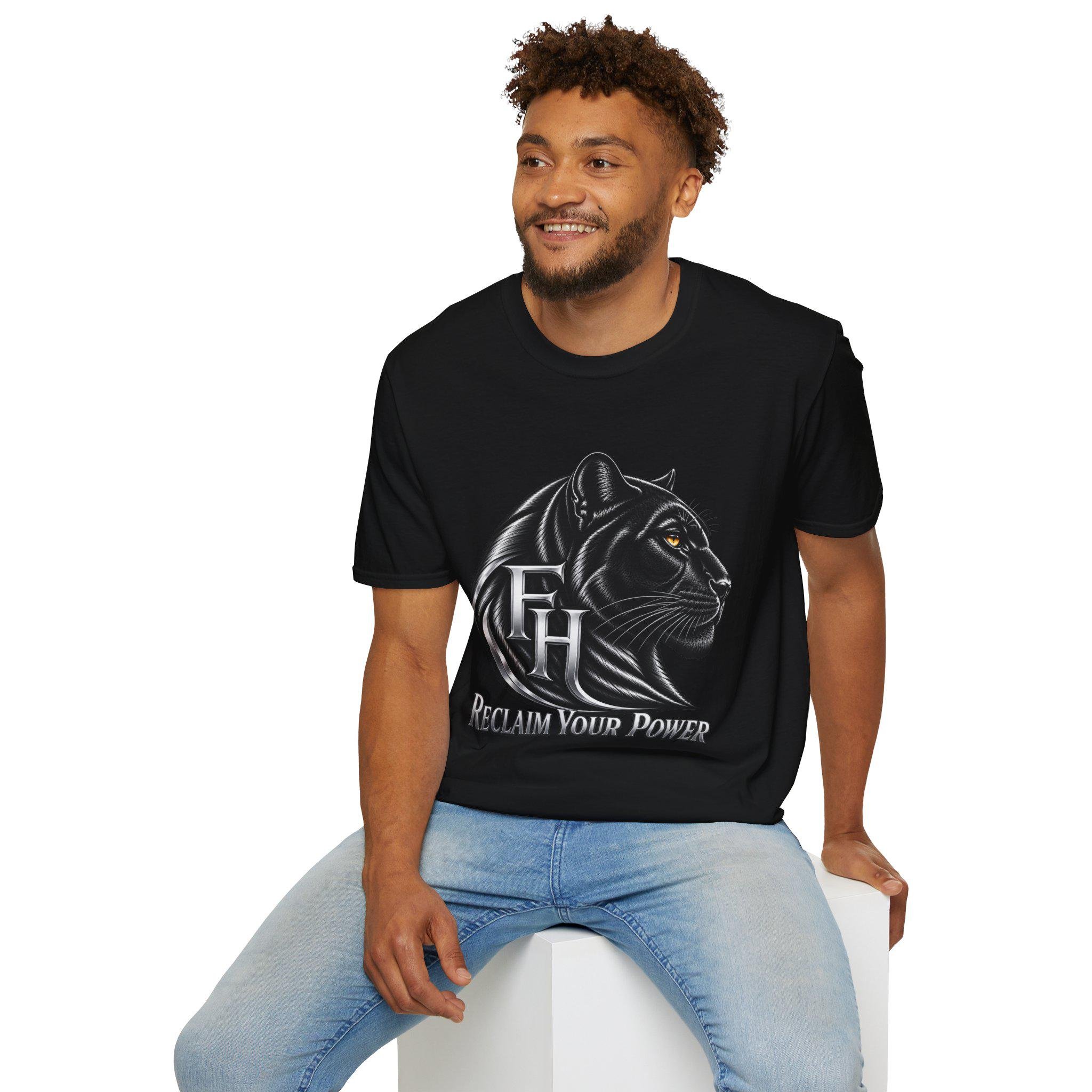 Black Panther Head T-Shirt | Reclaim Your Power, Panther Graphic, view 20