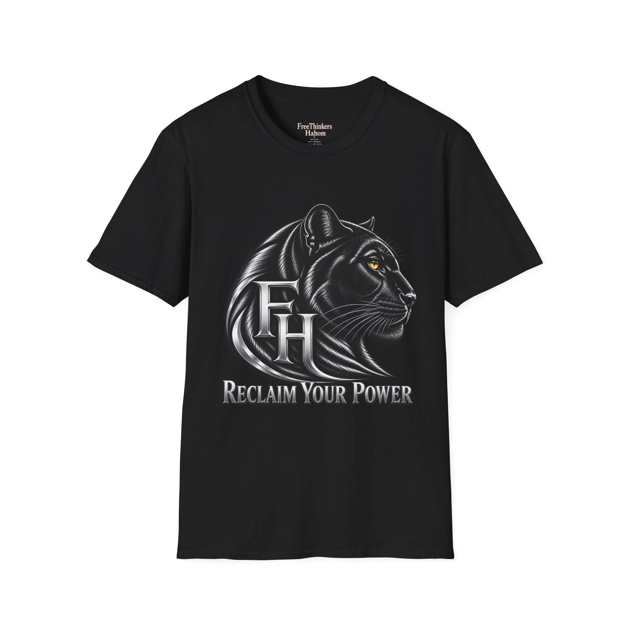 Black Panther Head T-Shirt | Reclaim Your Power, Panther Graphic, view 4