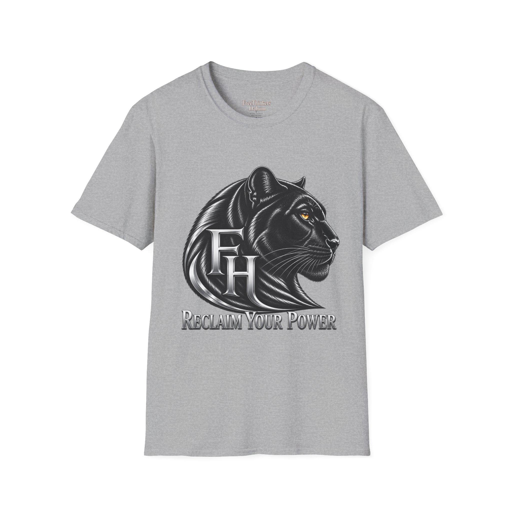 Black Panther Head T-Shirt | Reclaim Your Power, Panther Graphic, view 6
