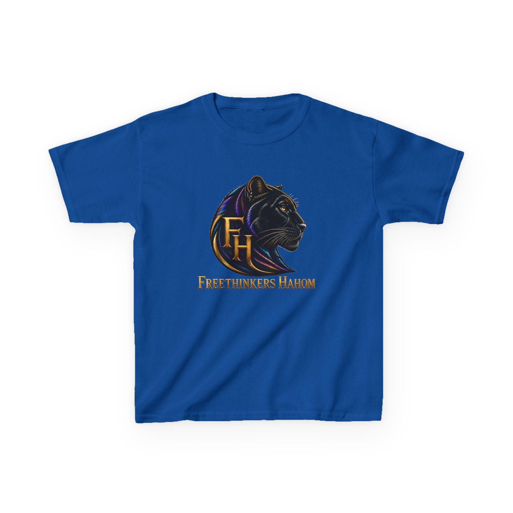 Freethinkers Hahom Panther Logo Kids Tee | Black Panther Graphic, view 4