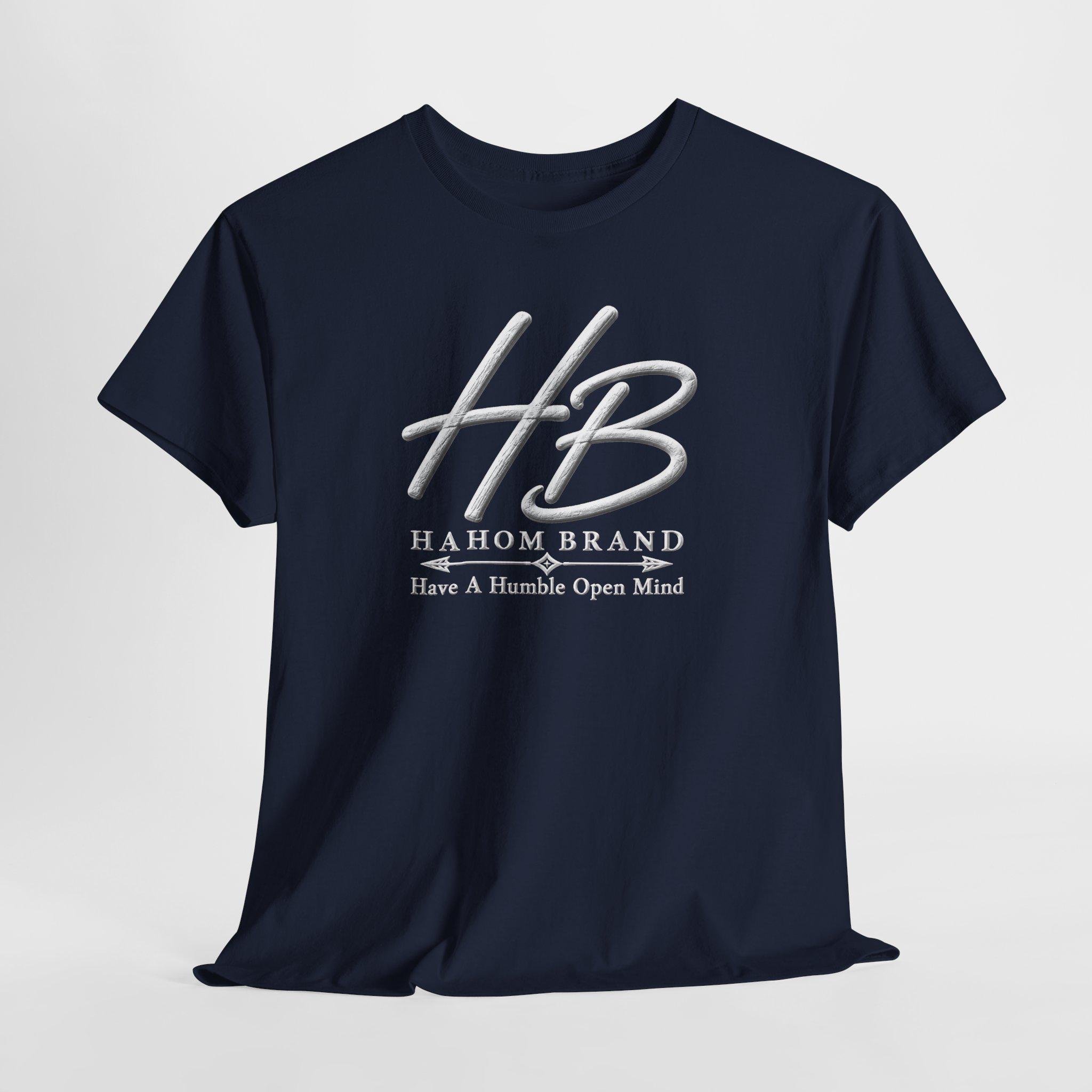 HB Monogram Logo T-Shirt | Hahom Brand Have A Humble Open Mind, view 12