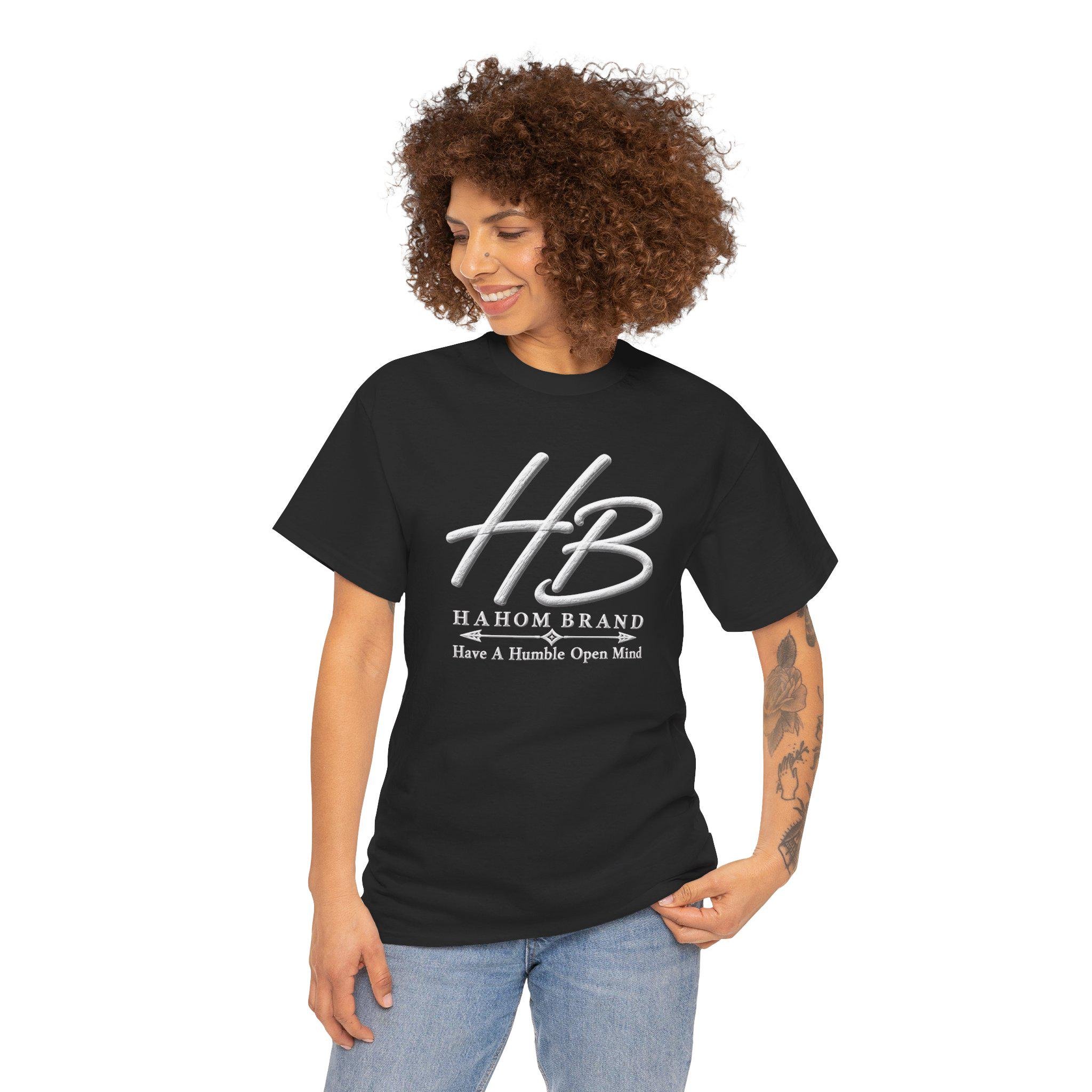 HB Monogram Logo T-Shirt | Hahom Brand Have A Humble Open Mind, view 13