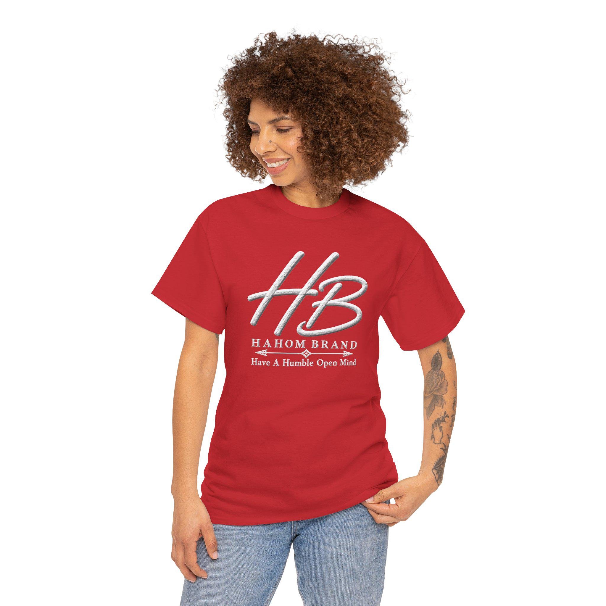 HB Monogram Logo T-Shirt | Hahom Brand Have A Humble Open Mind, view 15