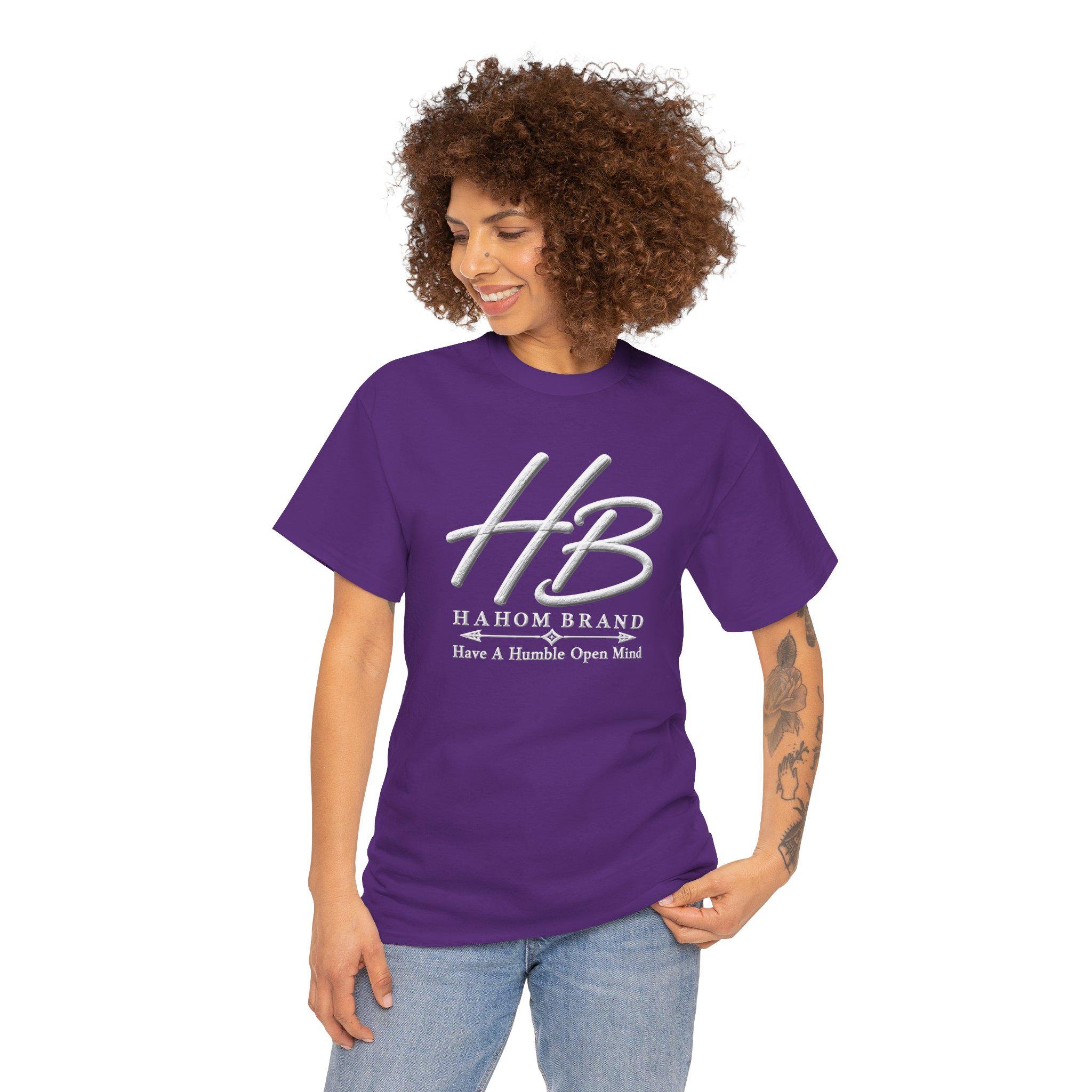 HB Monogram Logo T-Shirt | Hahom Brand Have A Humble Open Mind, view 16