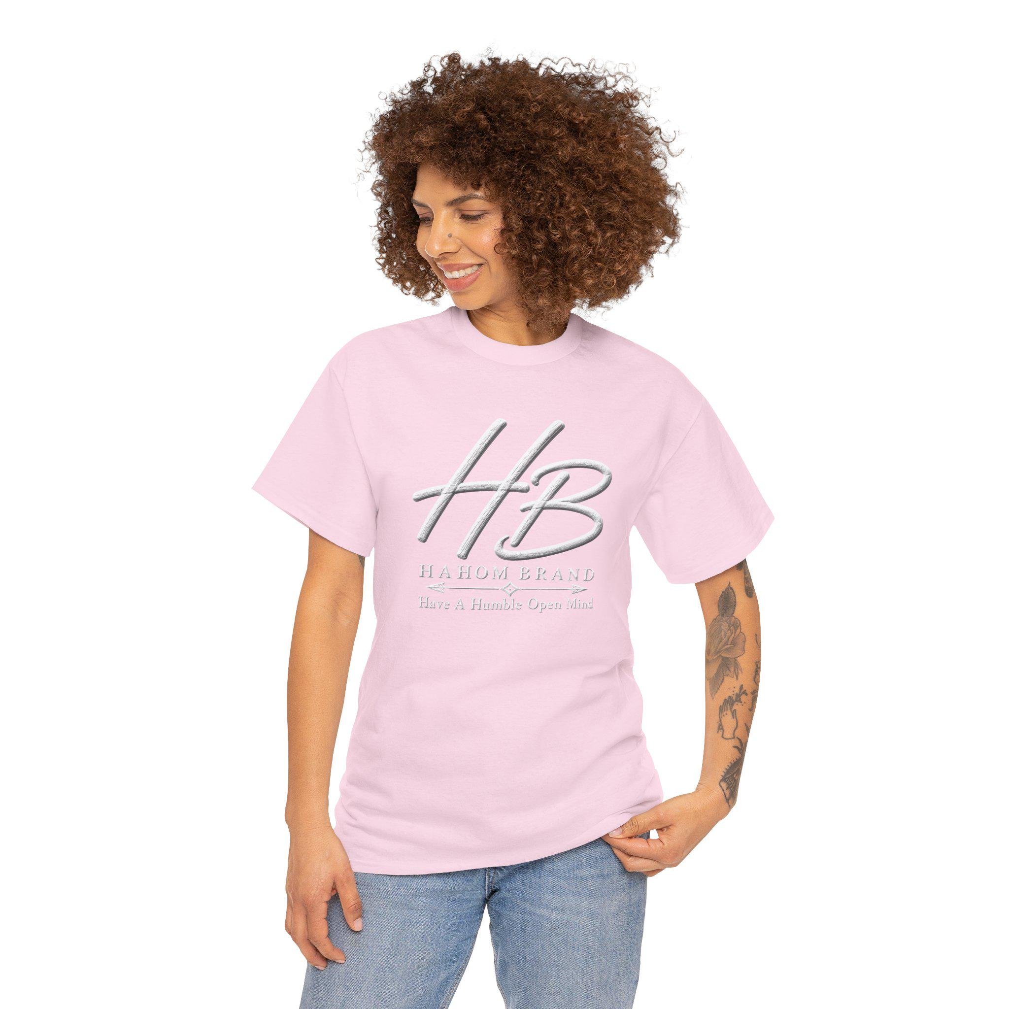 HB Monogram Logo T-Shirt | Hahom Brand Have A Humble Open Mind, view 17