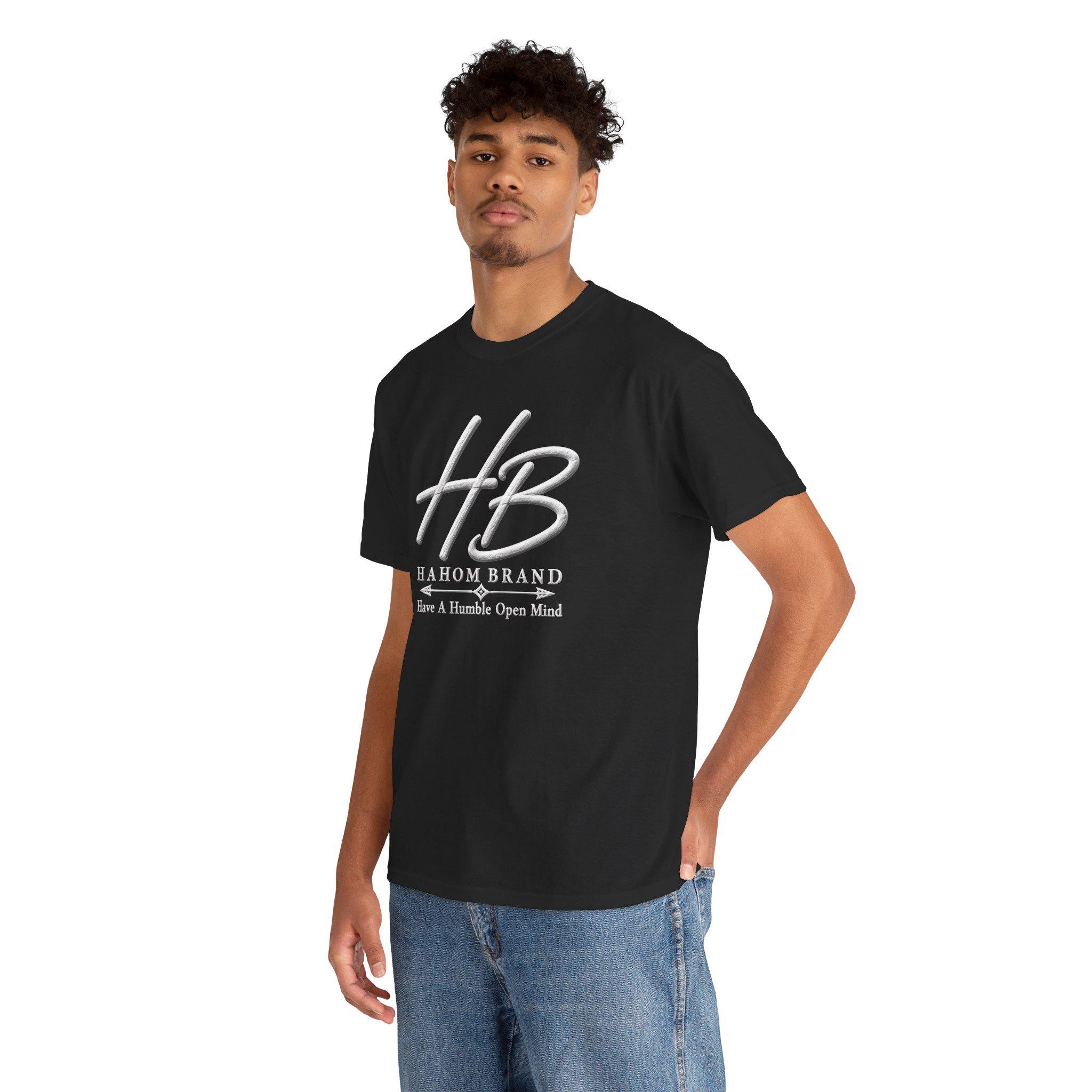 HB Monogram Logo T-Shirt | Hahom Brand Have A Humble Open Mind, view 19