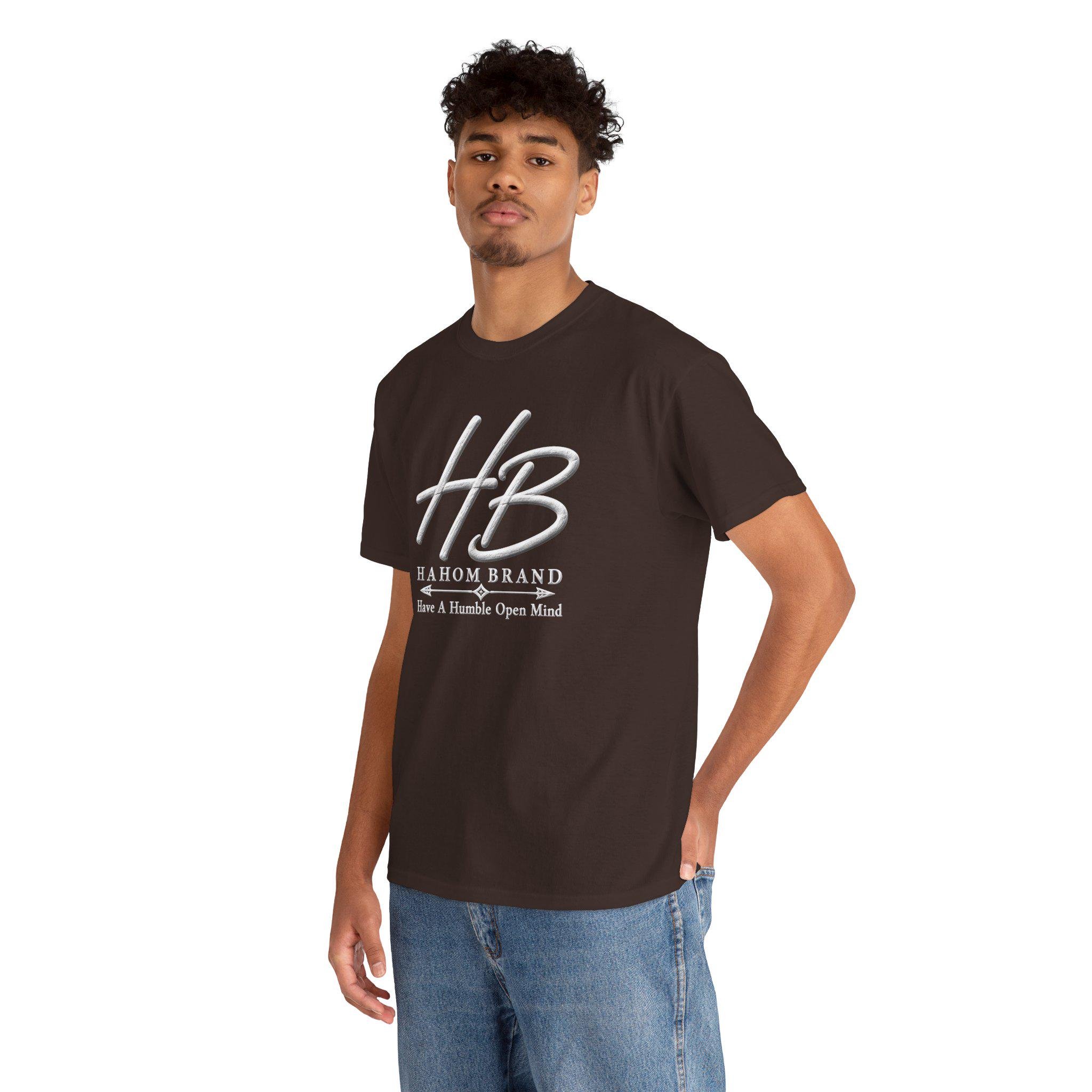 HB Monogram Logo T-Shirt | Hahom Brand Have A Humble Open Mind, view 20