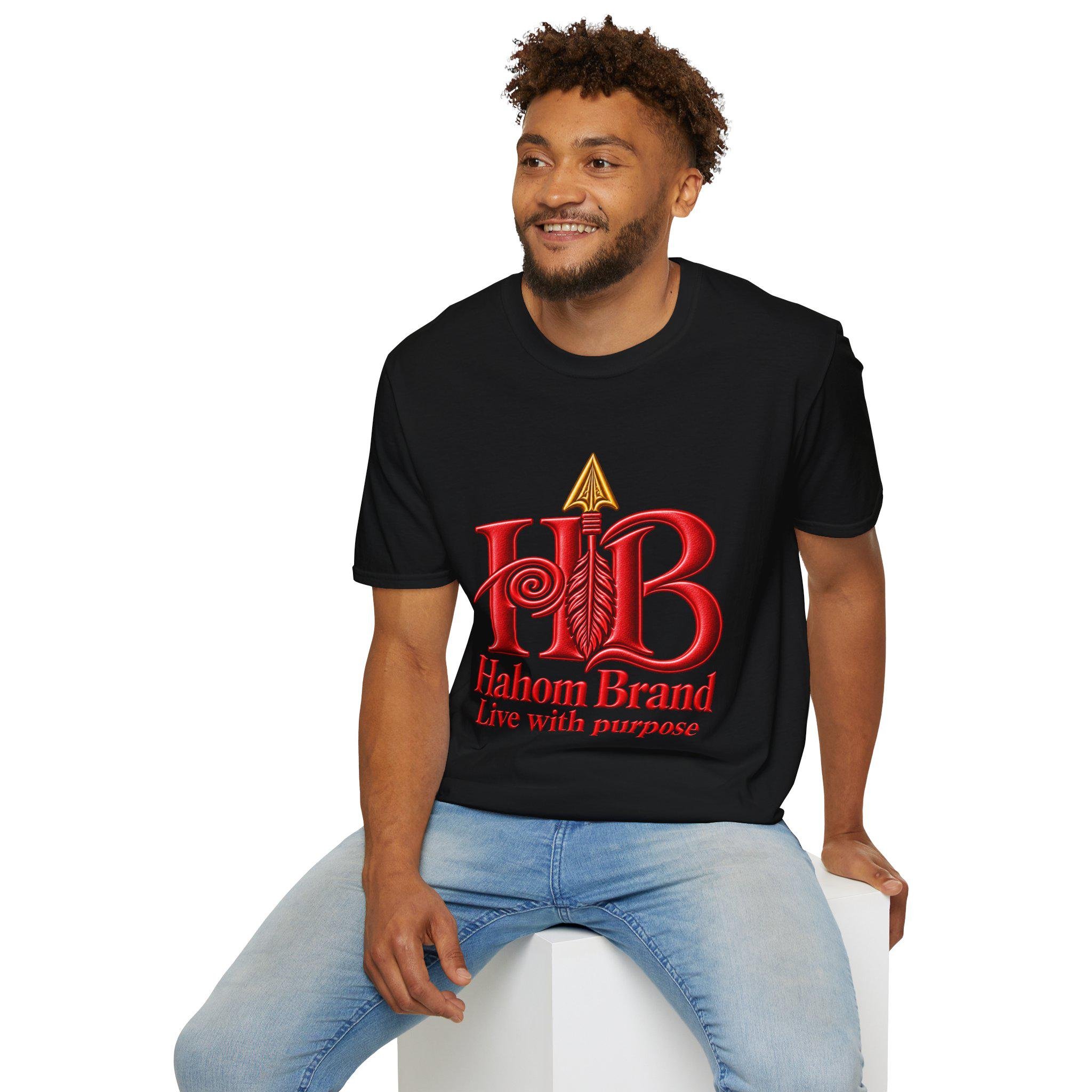 Hahom Brand Logo T-Shirt | Purple HB Spiral Logo