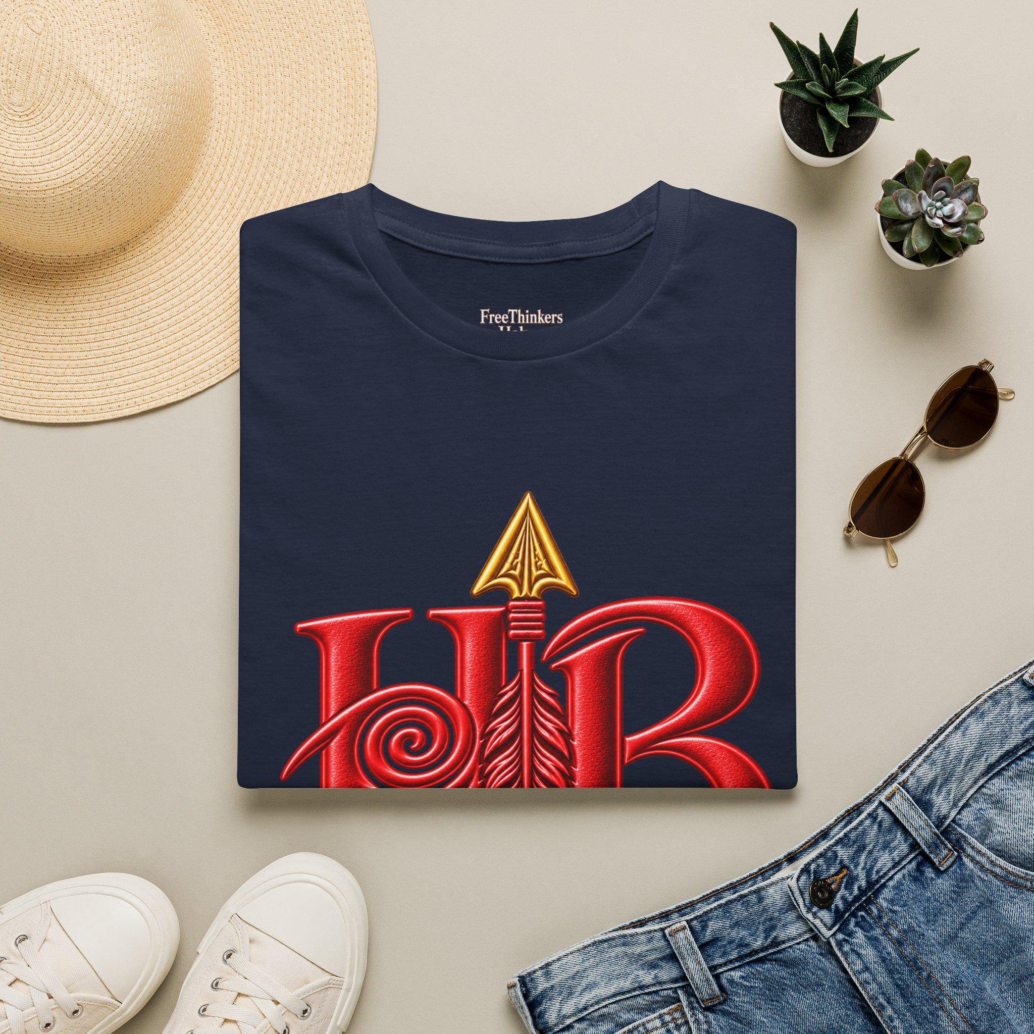 Hahom Brand Logo T-Shirt | Purple HB Spiral Logo, view 17