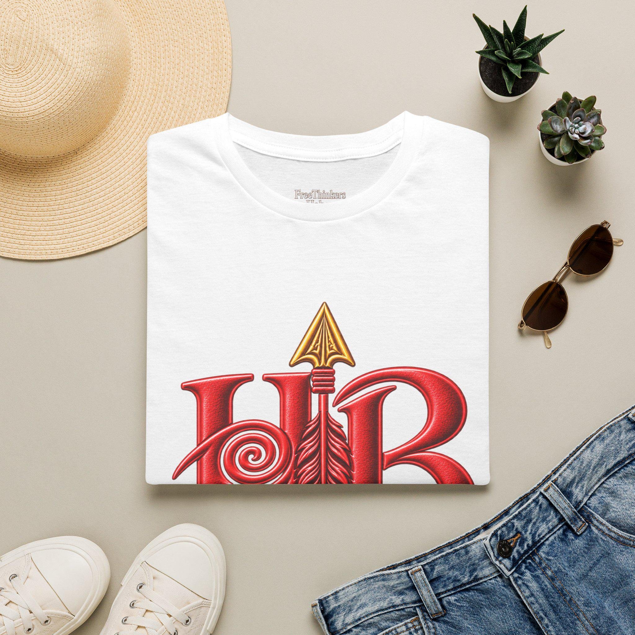 Hahom Brand Logo T-Shirt | Purple HB Spiral Logo, view 6