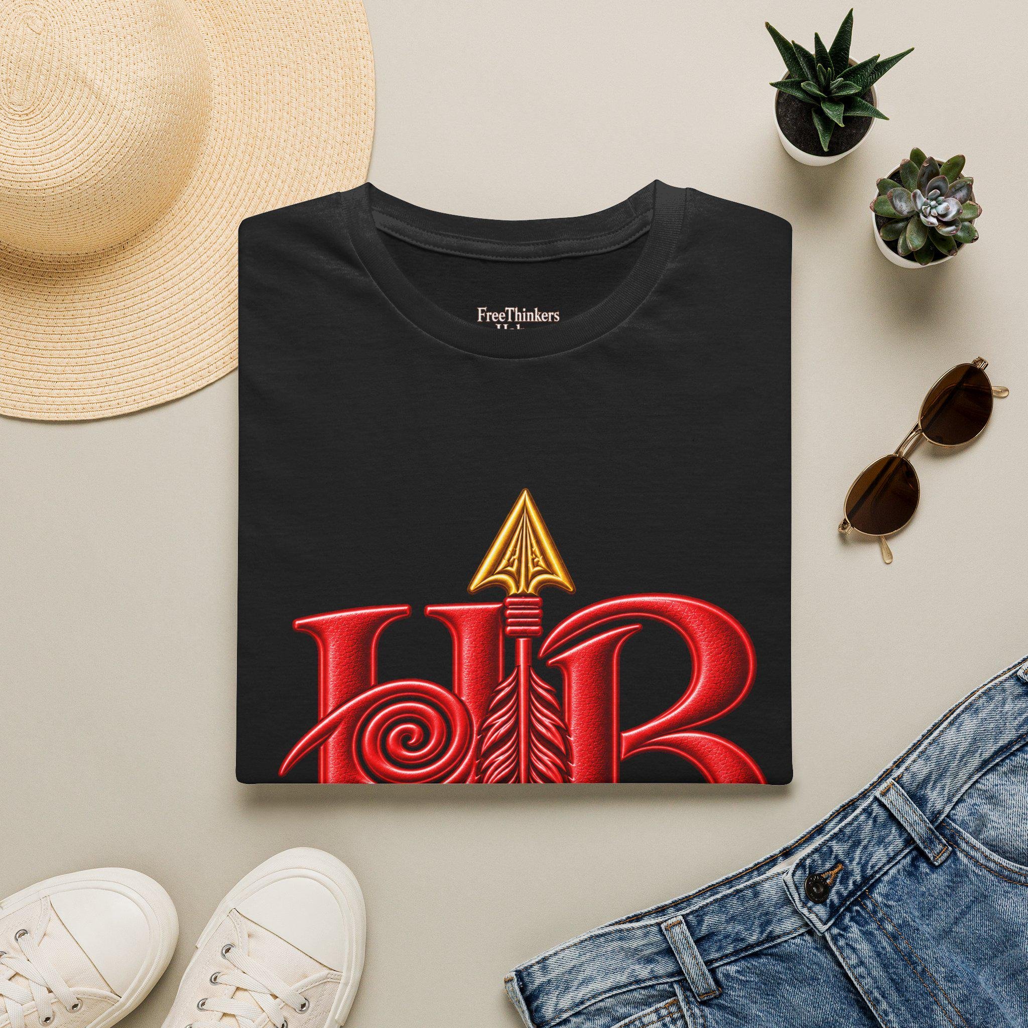 Hahom Brand Logo T-Shirt | Purple HB Spiral Logo, view 7