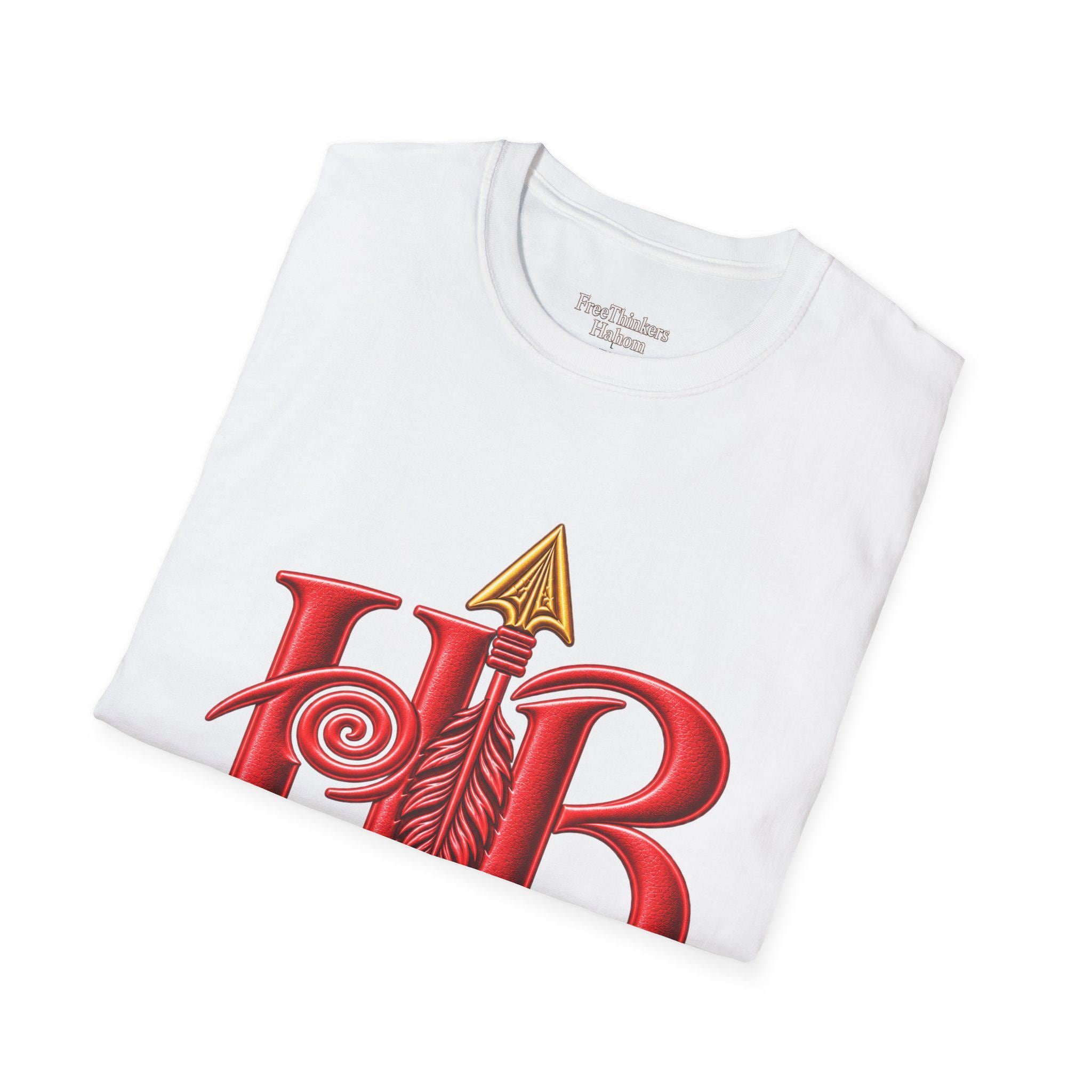 Hahom Brand Logo T-Shirt | Purple HB Spiral Logo, view 8