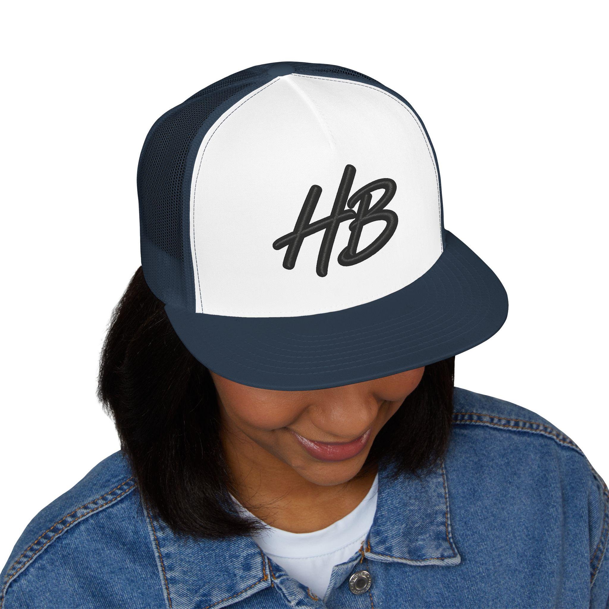Freethinkers Hahom HB(Hahom Brand) Script Logo Trucker Cap 5-Panel Mesh Snapback