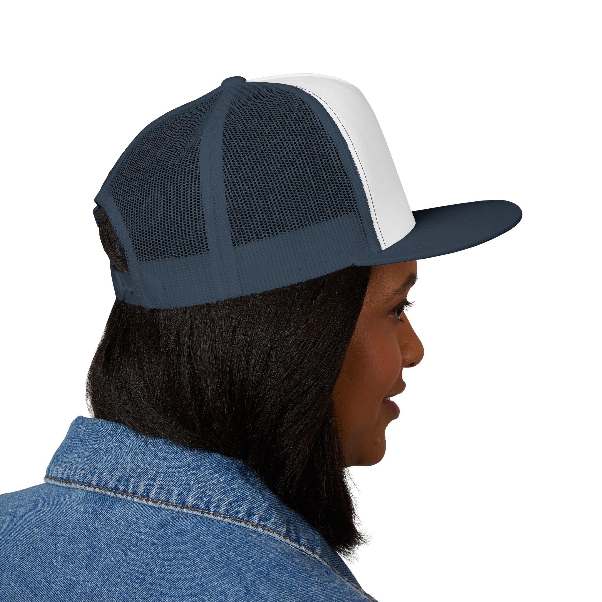 Freethinkers Hahom HB(Hahom Brand) Script Logo Trucker Cap 5-Panel Mesh Snapback, view 6