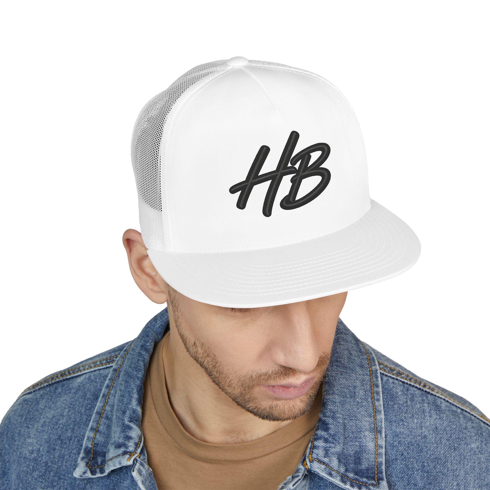 Freethinkers Hahom HB(Hahom Brand) Script Logo Trucker Cap 5-Panel Mesh Snapback, view 9
