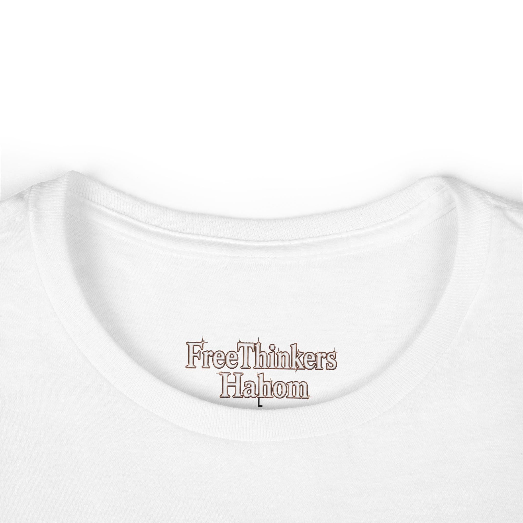 Hahom Brand Illustration Tee | Women's White Short Sleeve, view 2