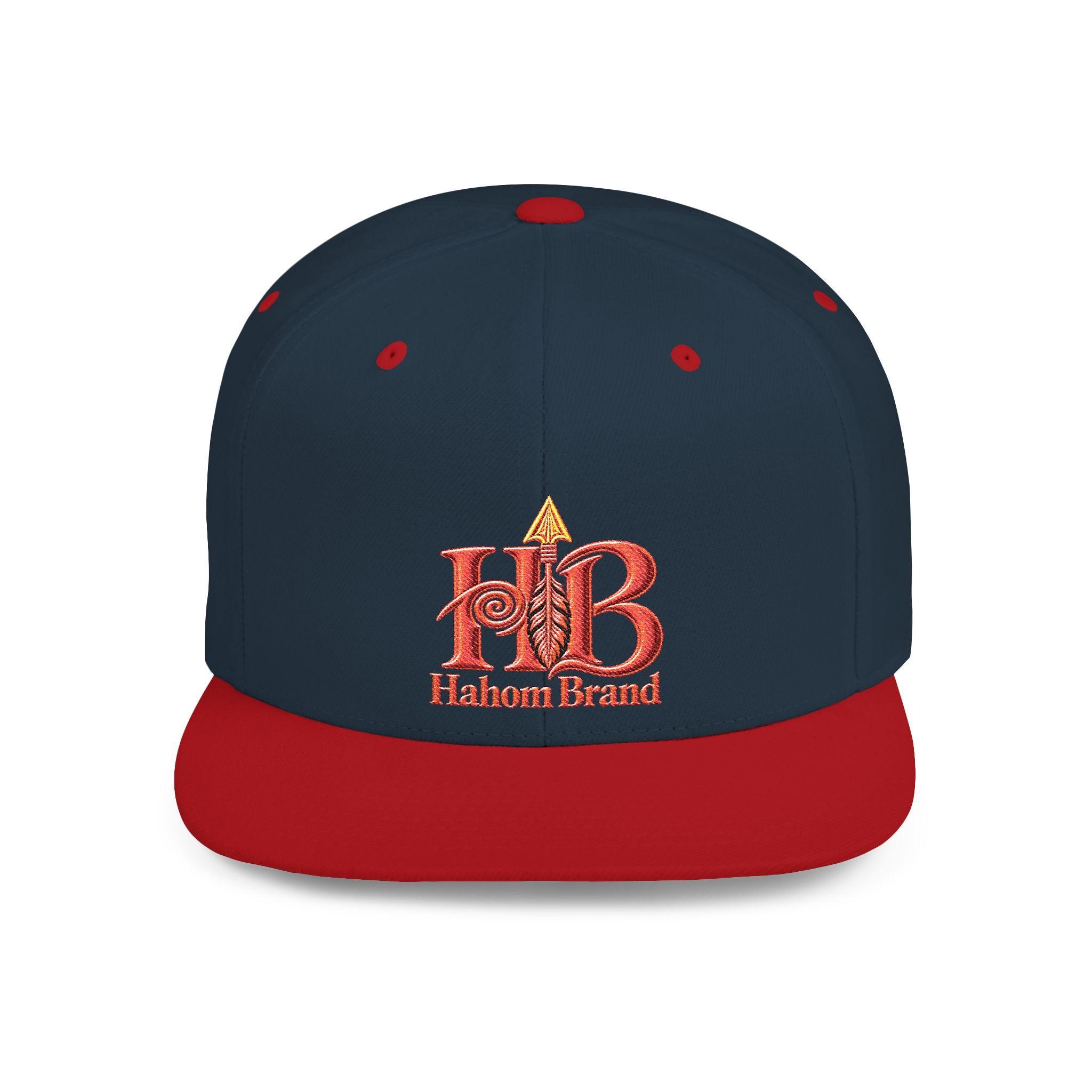 Hahom Brand HB Arrows Logo Snapback | Flat Bill Embroidered Hat, view 3