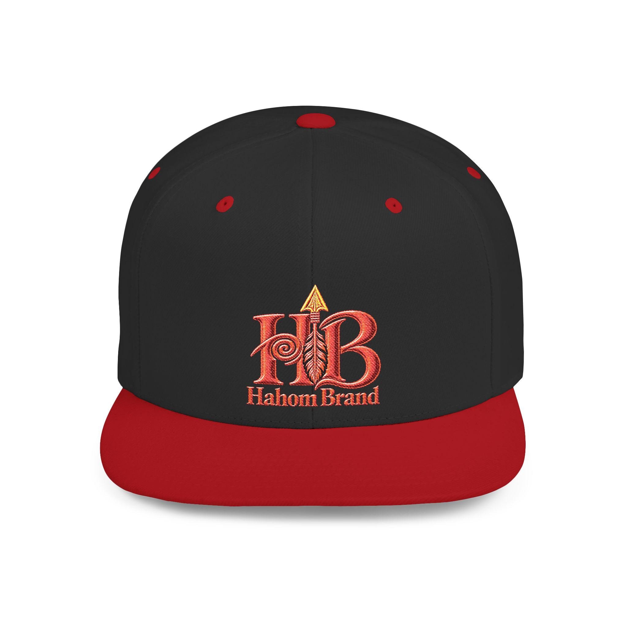 Hahom Brand HB Arrows Logo Snapback | Flat Bill Embroidered Hat, view 4