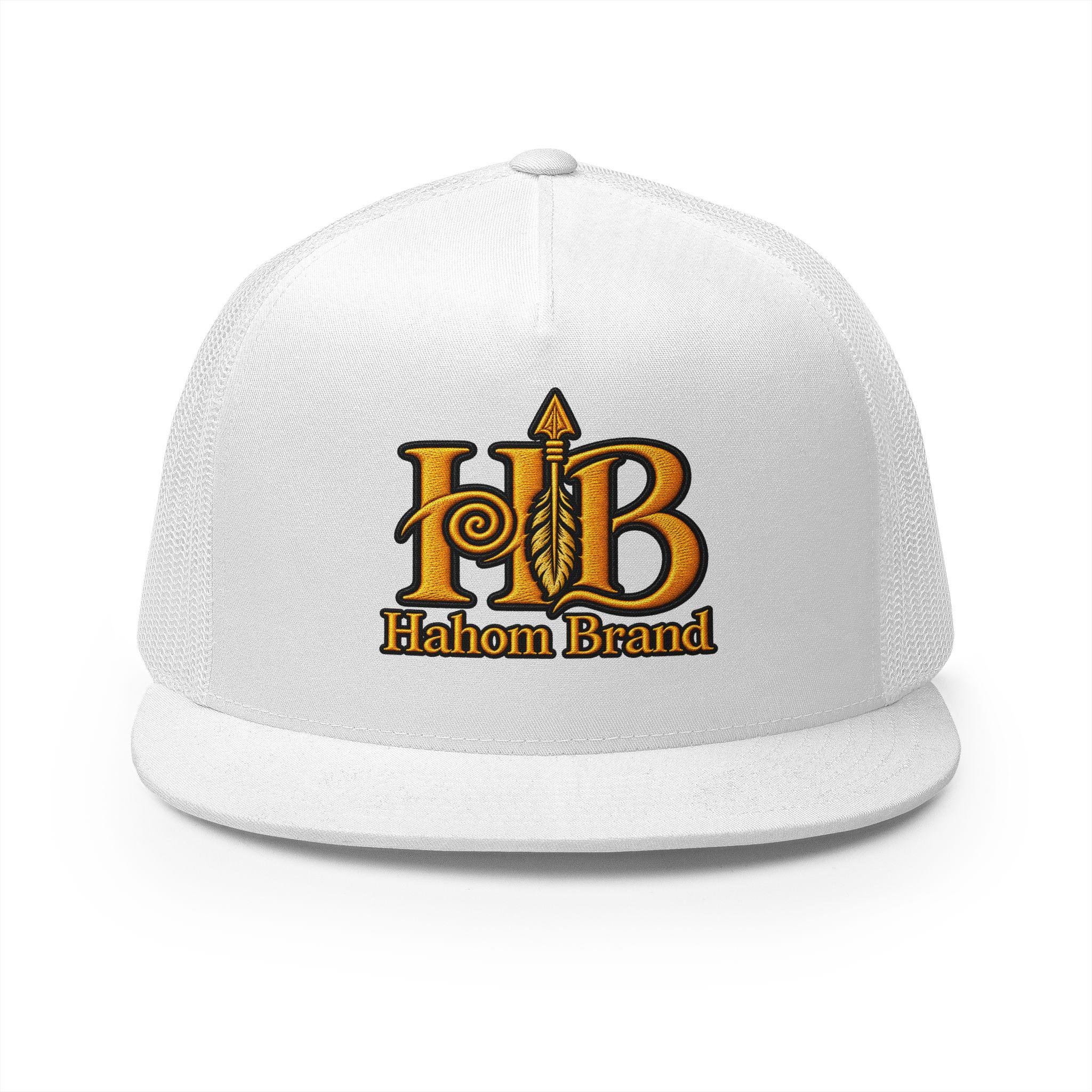HB Arrow Logo 5 Panel Trucker Cap | Hahom Brand, view 2