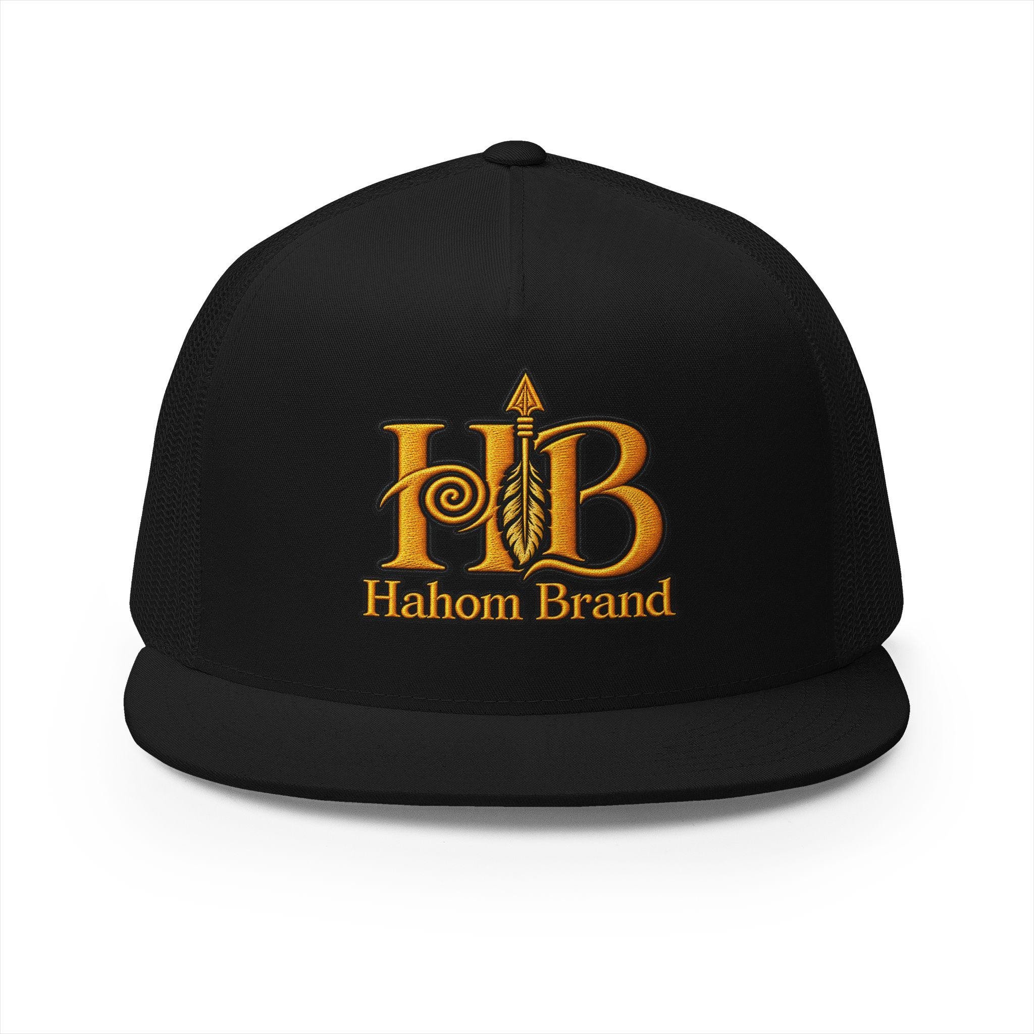 HB Arrow Logo 5 Panel Trucker Cap | Hahom Brand, view 8