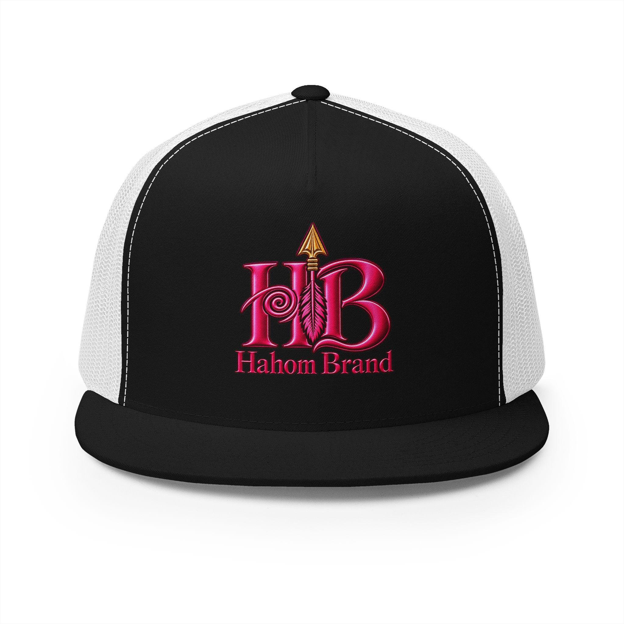 HB Arrow Logo 5 Panel Trucker Cap |DTF Mesh Snapback, view 13