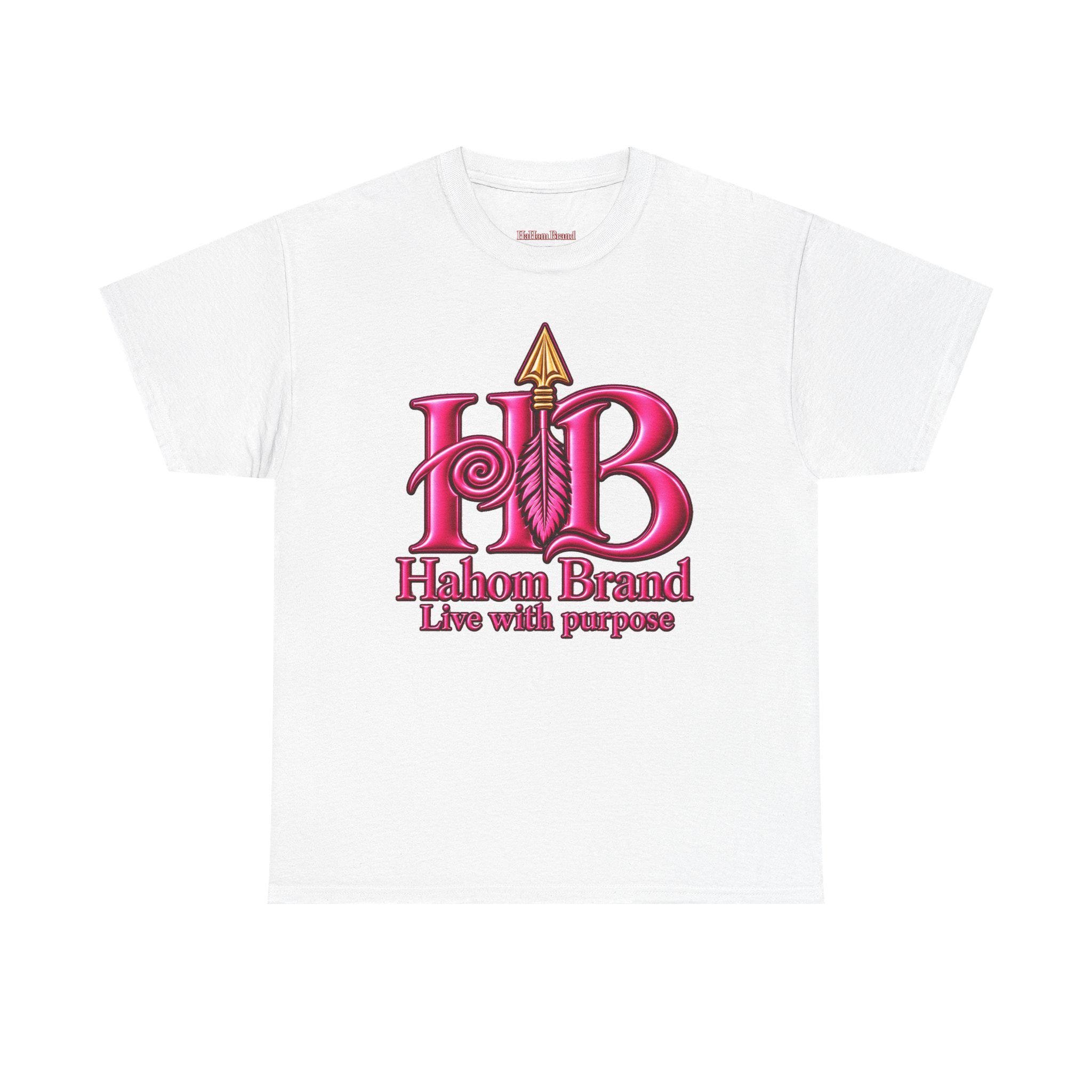 Habom Brand logo tee | HB arrow emblem, Live with purpose, view 2