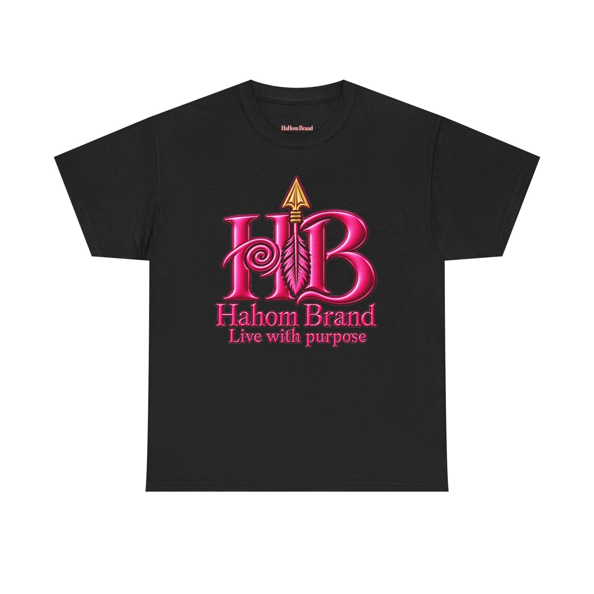 Habom Brand logo tee | HB arrow emblem, Live with purpose, view 4