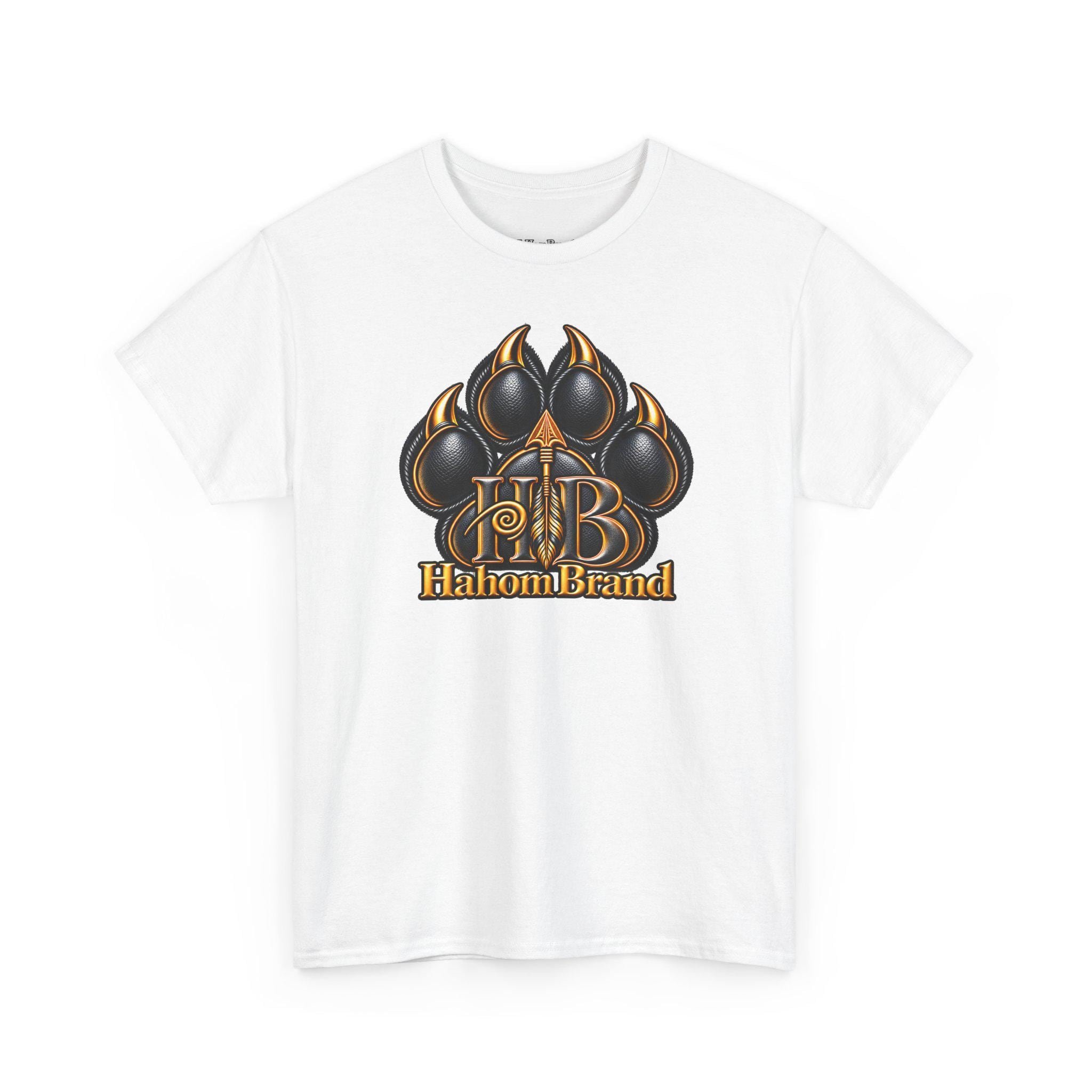 Black Paw Print Logo T-Shirt | HB HahomBrand Graphic Tee, view 11