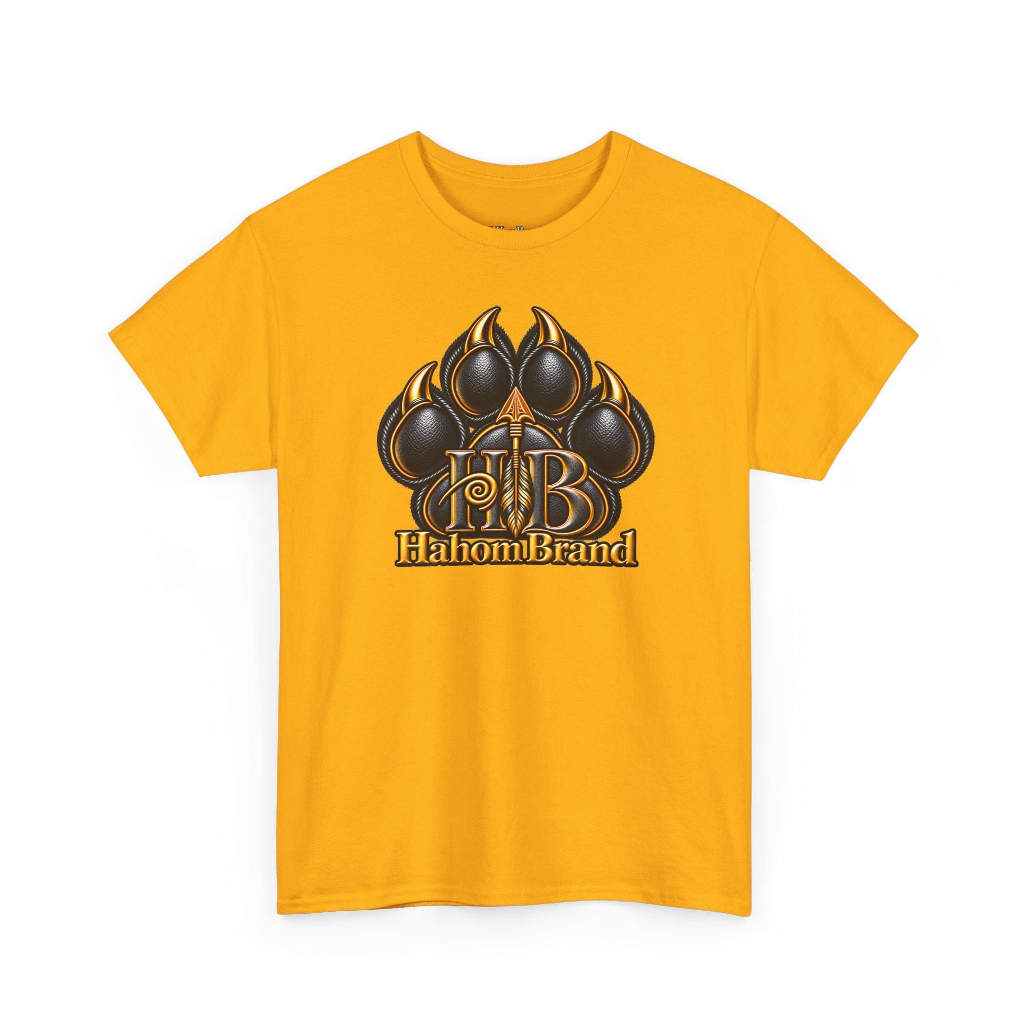 Black Paw Print Logo T-Shirt | HB HahomBrand Graphic Tee, view 13