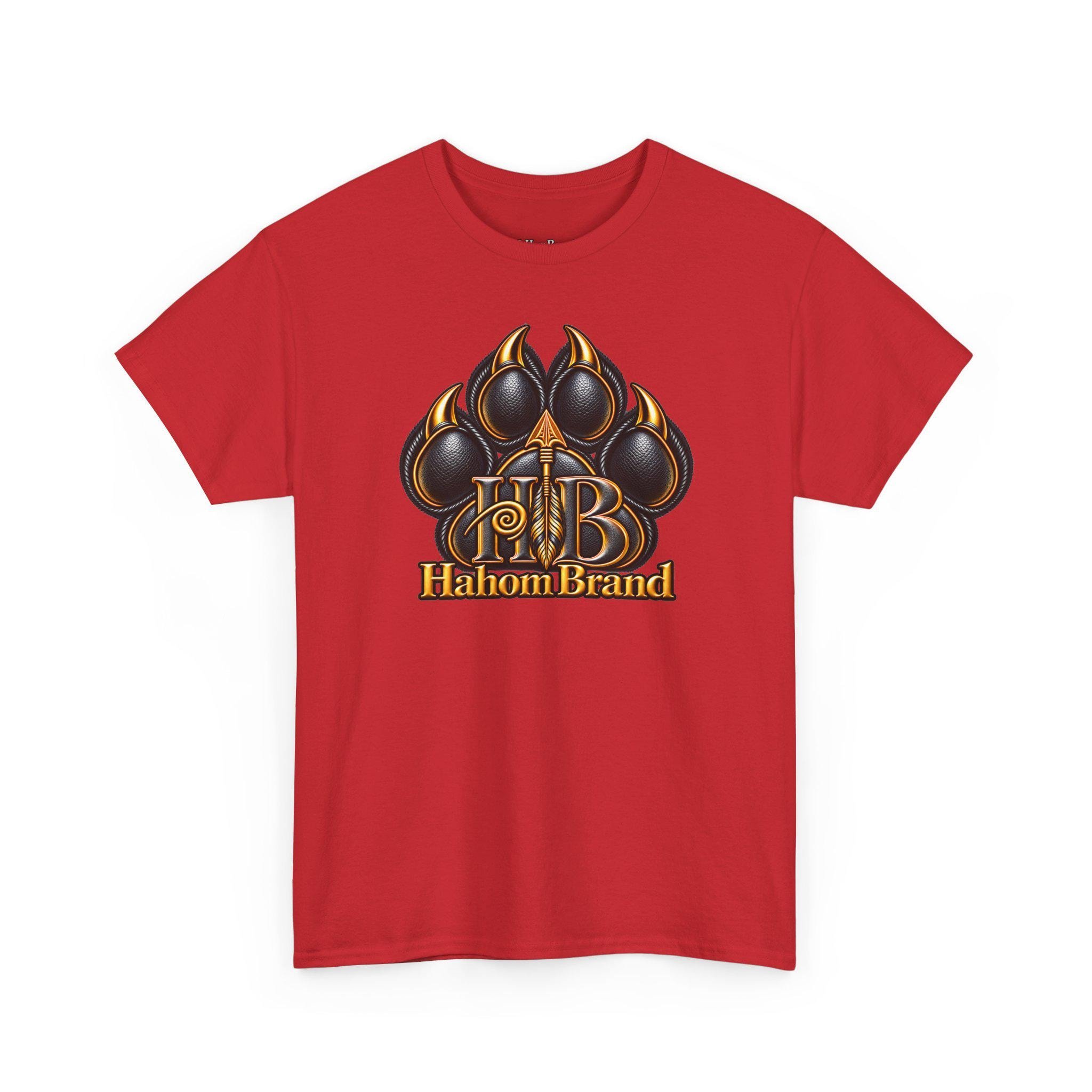 Black Paw Print Logo T-Shirt | HB HahomBrand Graphic Tee, view 15