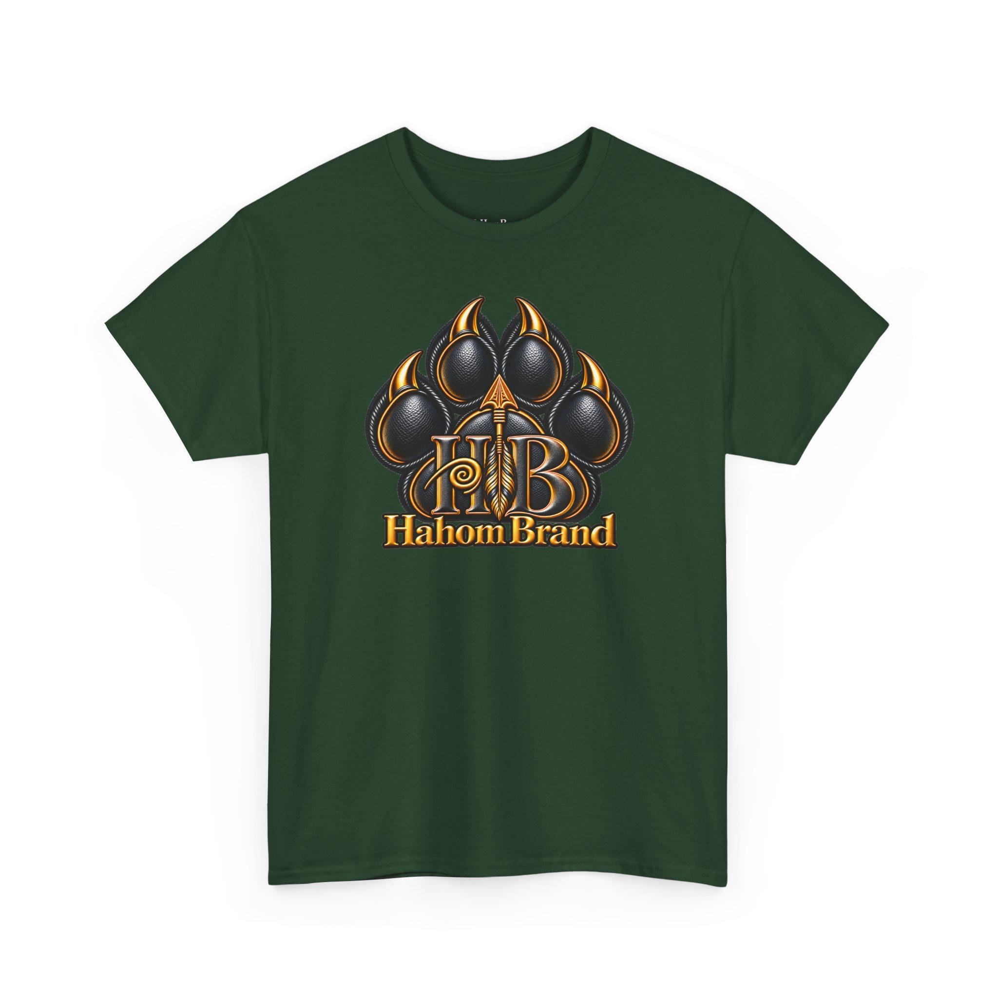 Black Paw Print Logo T-Shirt | HB HahomBrand Graphic Tee, view 16