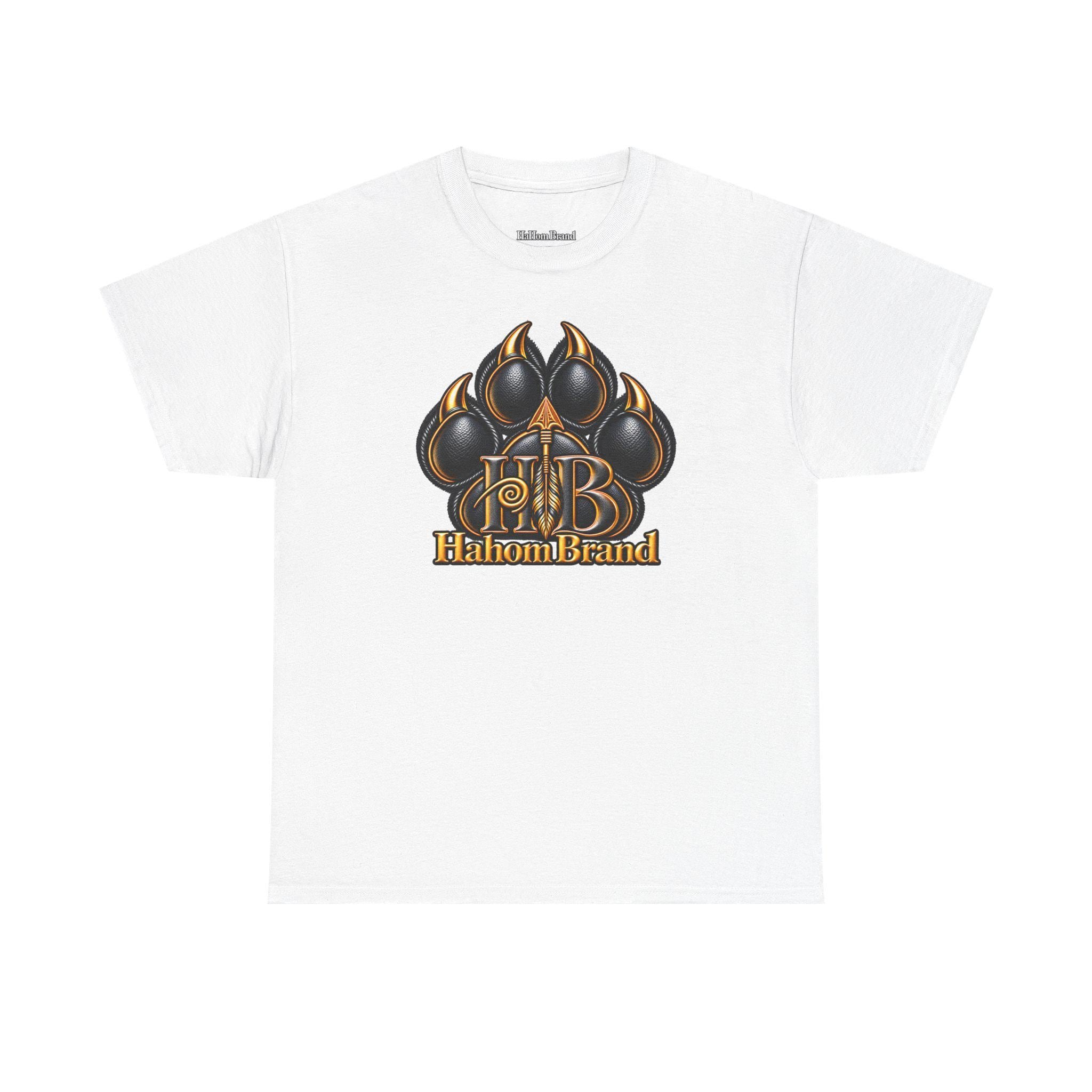 Black Paw Print Logo T-Shirt | HB HahomBrand Graphic Tee, view 2