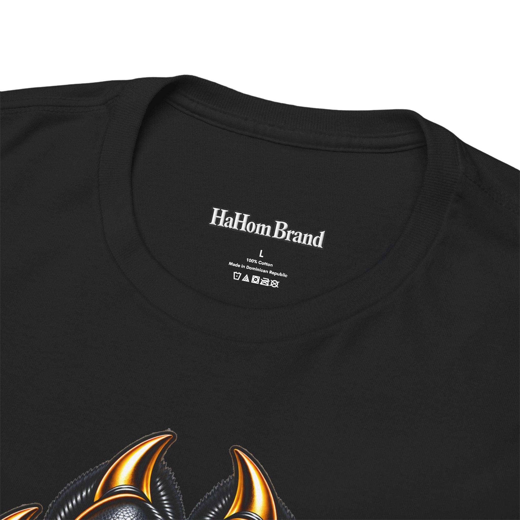 Black Paw Print Logo T-Shirt | HB HahomBrand Graphic Tee, view 4