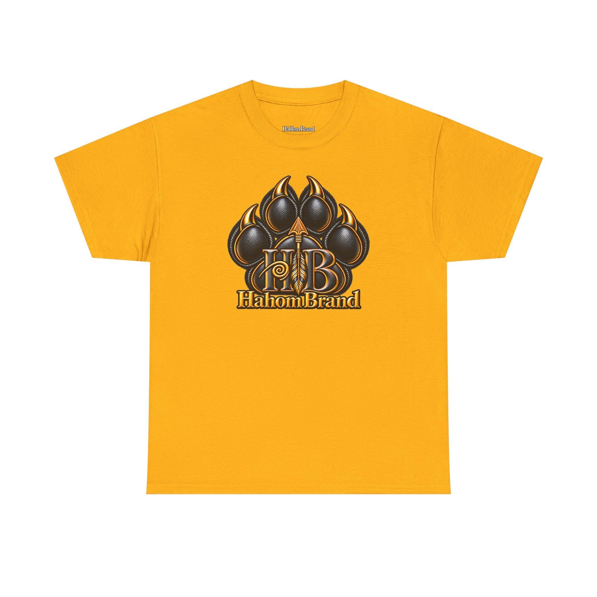 Black Paw Print Logo T-Shirt | HB HahomBrand Graphic Tee, view 5