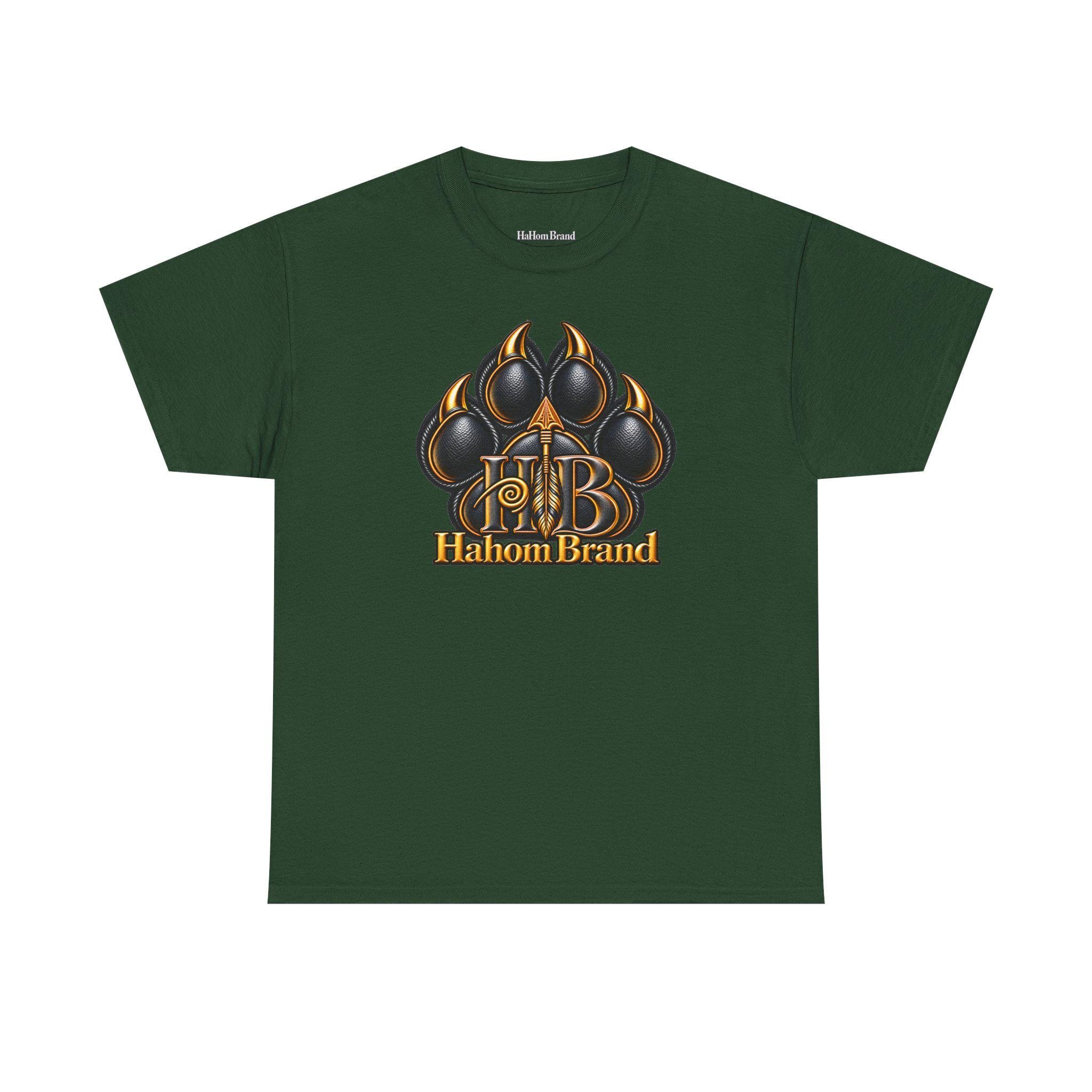 Black Paw Print Logo T-Shirt | HB HahomBrand Graphic Tee, view 7