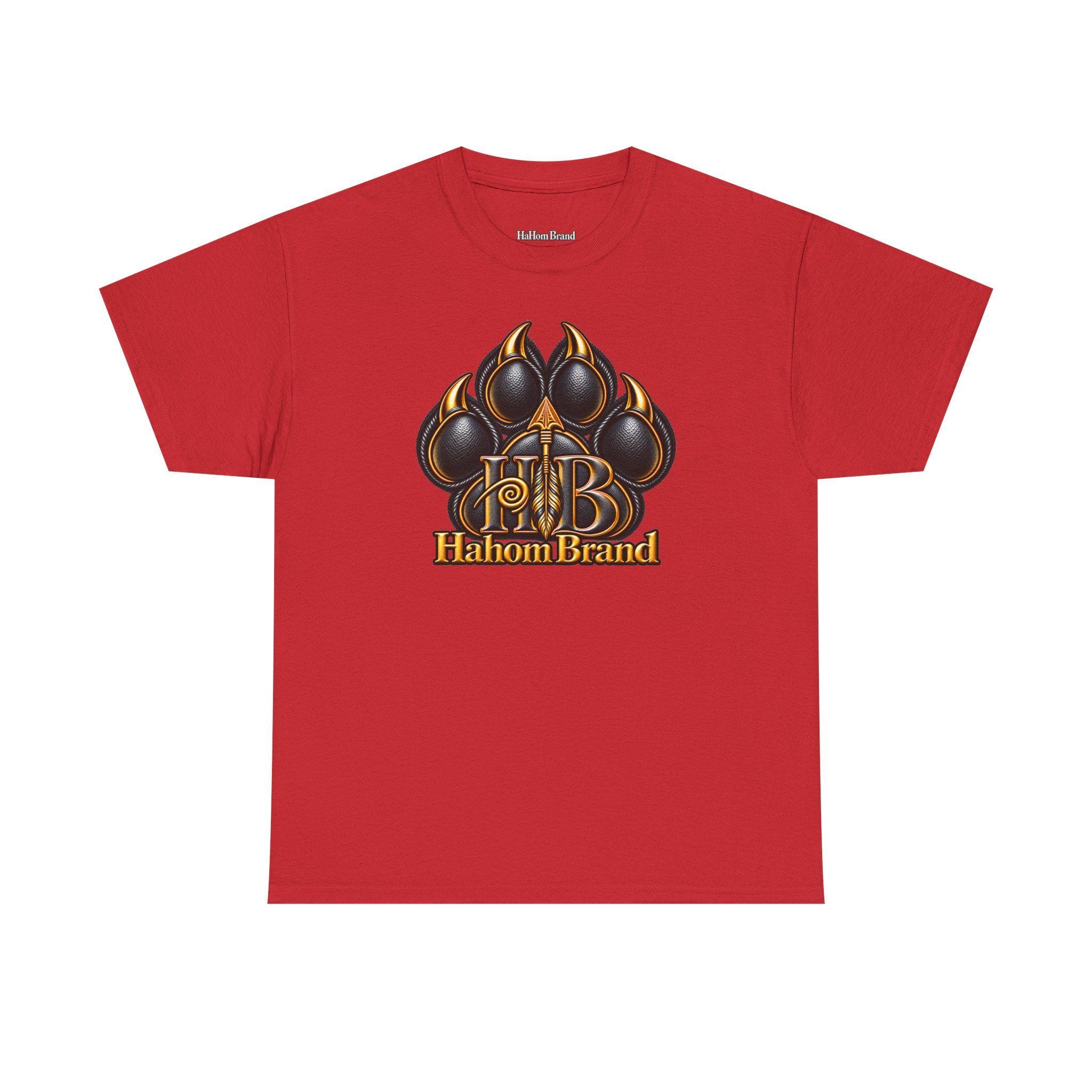 Black Paw Print Logo T-Shirt | HB HahomBrand Graphic Tee, view 9