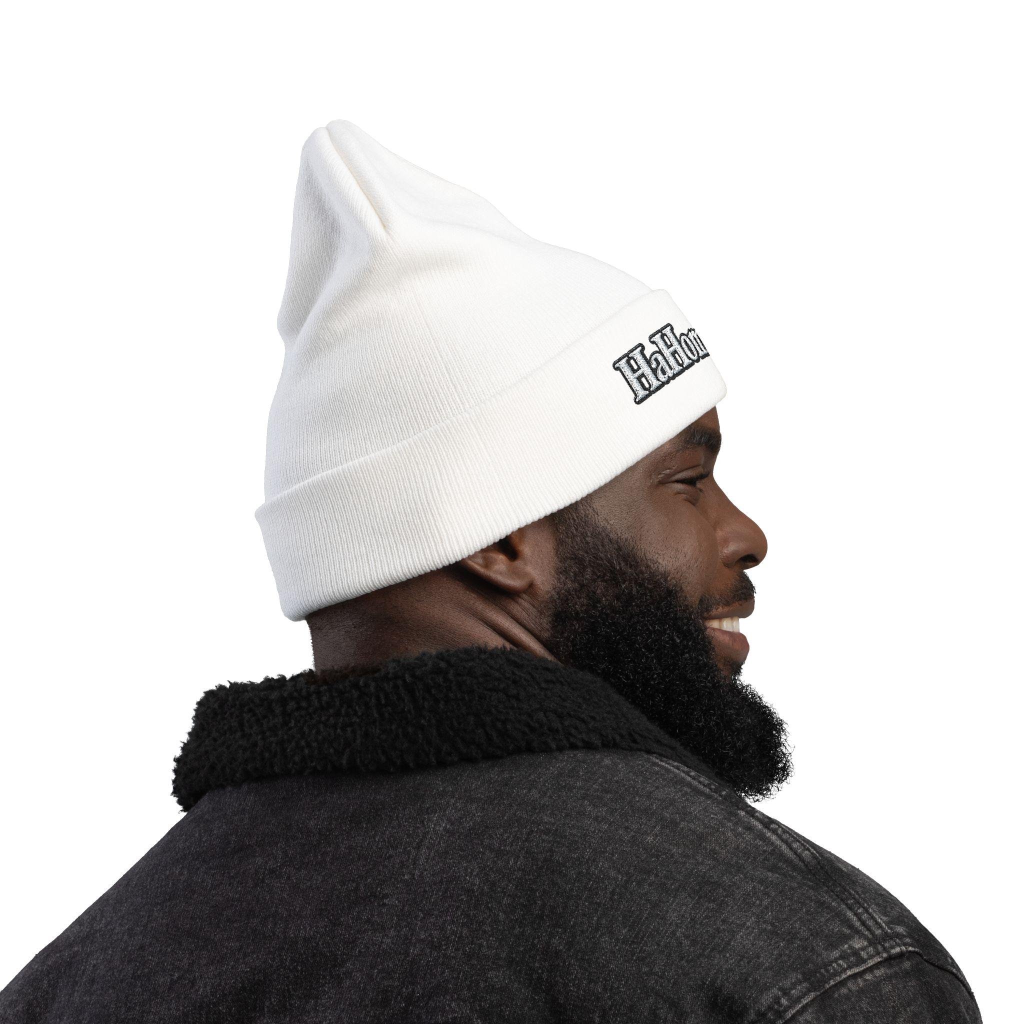 HaHom Brand Embroidered Knit Beanie | Cuffed Winter Hat, view 20