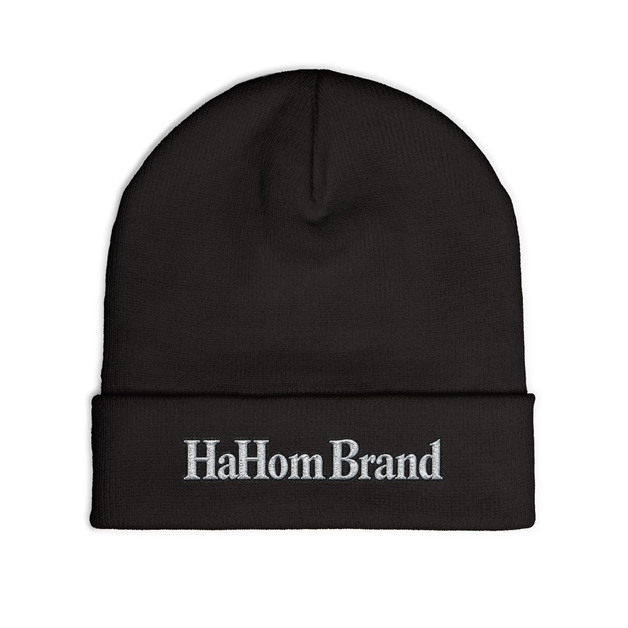 HaHom Brand Embroidered Knit Beanie | Cuffed Winter Hat, view 8
