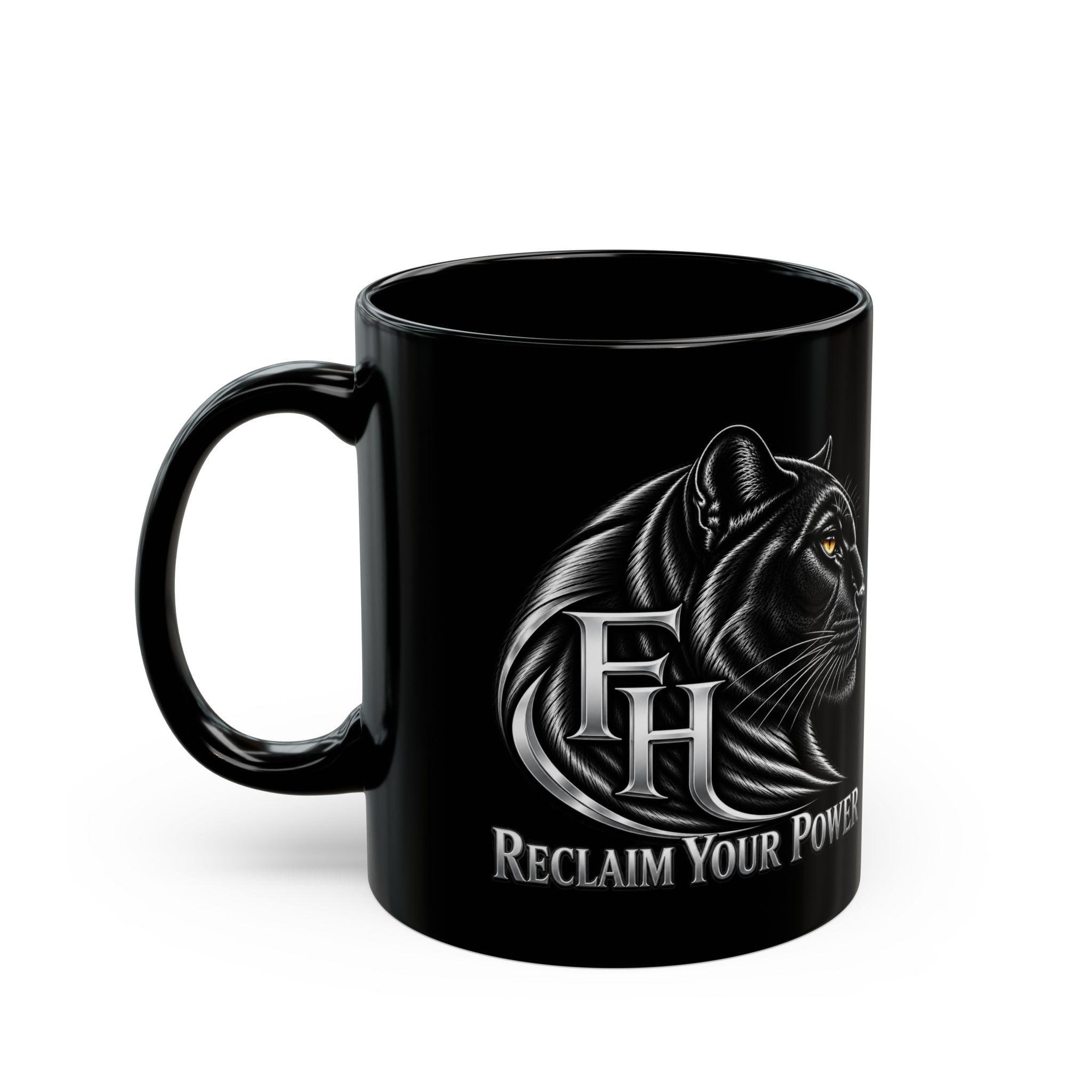 Black Panther Black Ceramic Coffee Cup Reclaim Your Power, view 4