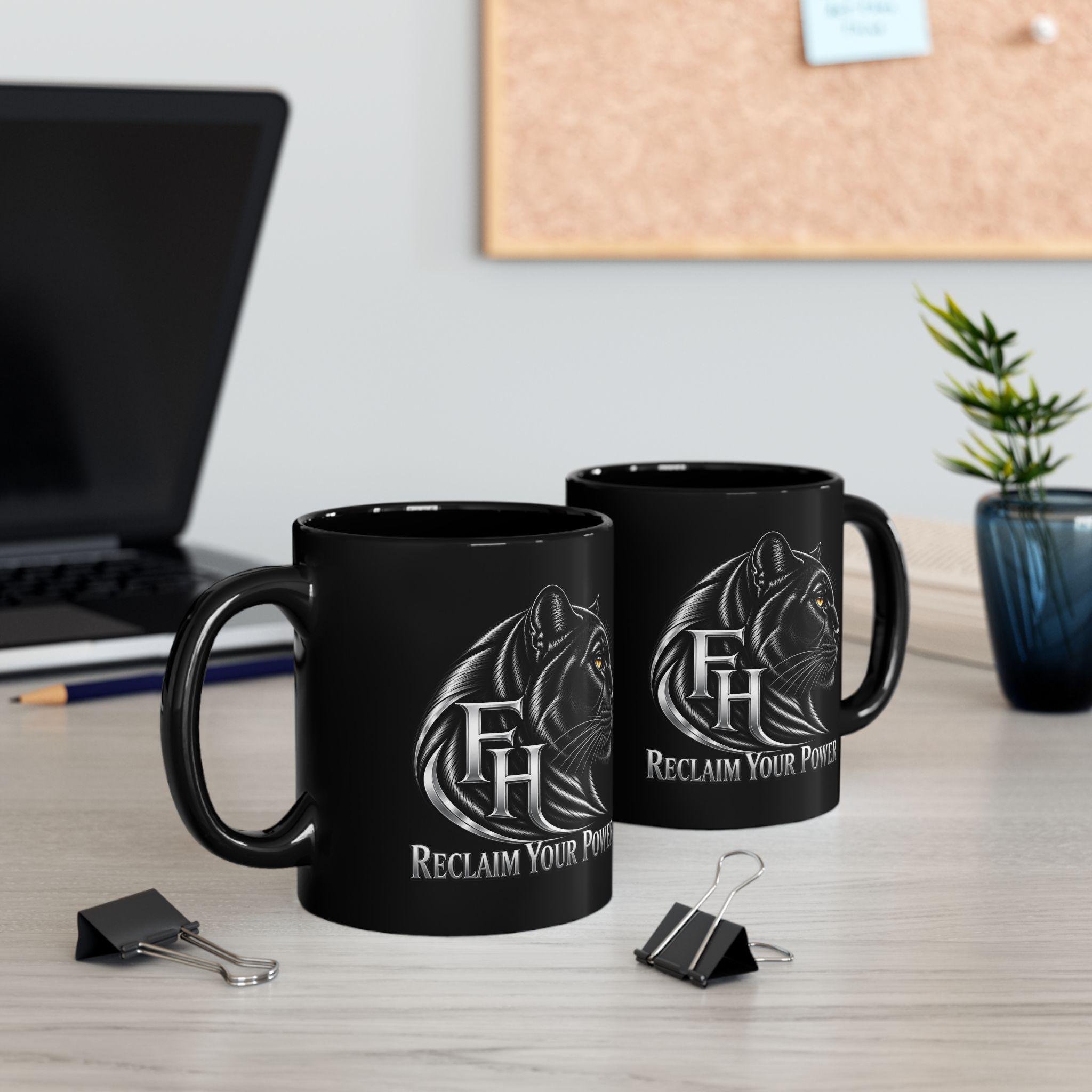 Black Panther Black Ceramic Coffee Cup Reclaim Your Power, view 7