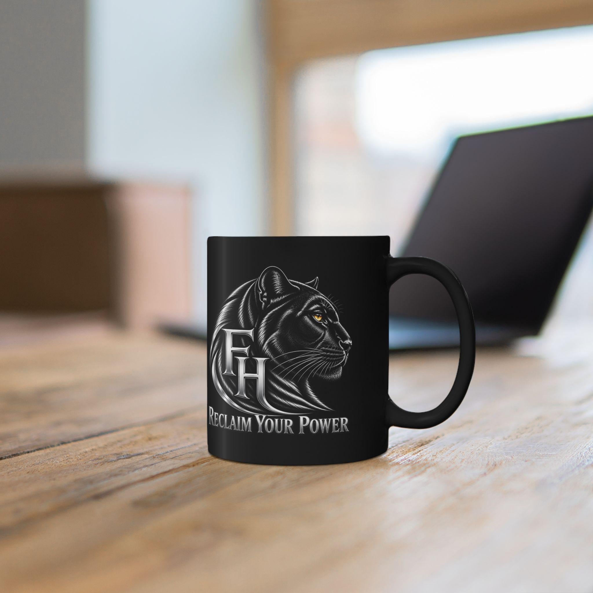 Black Panther Black Ceramic Coffee Cup Reclaim Your Power, view 8