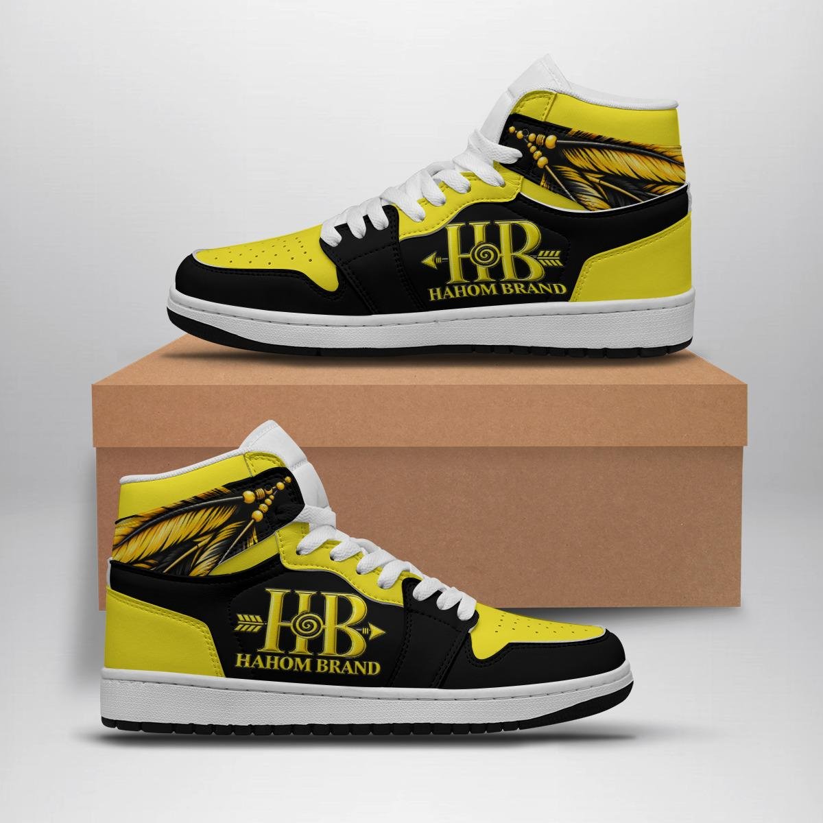 Men's Synthetic Leather Stitching Shoes Hahom Brand, view 2