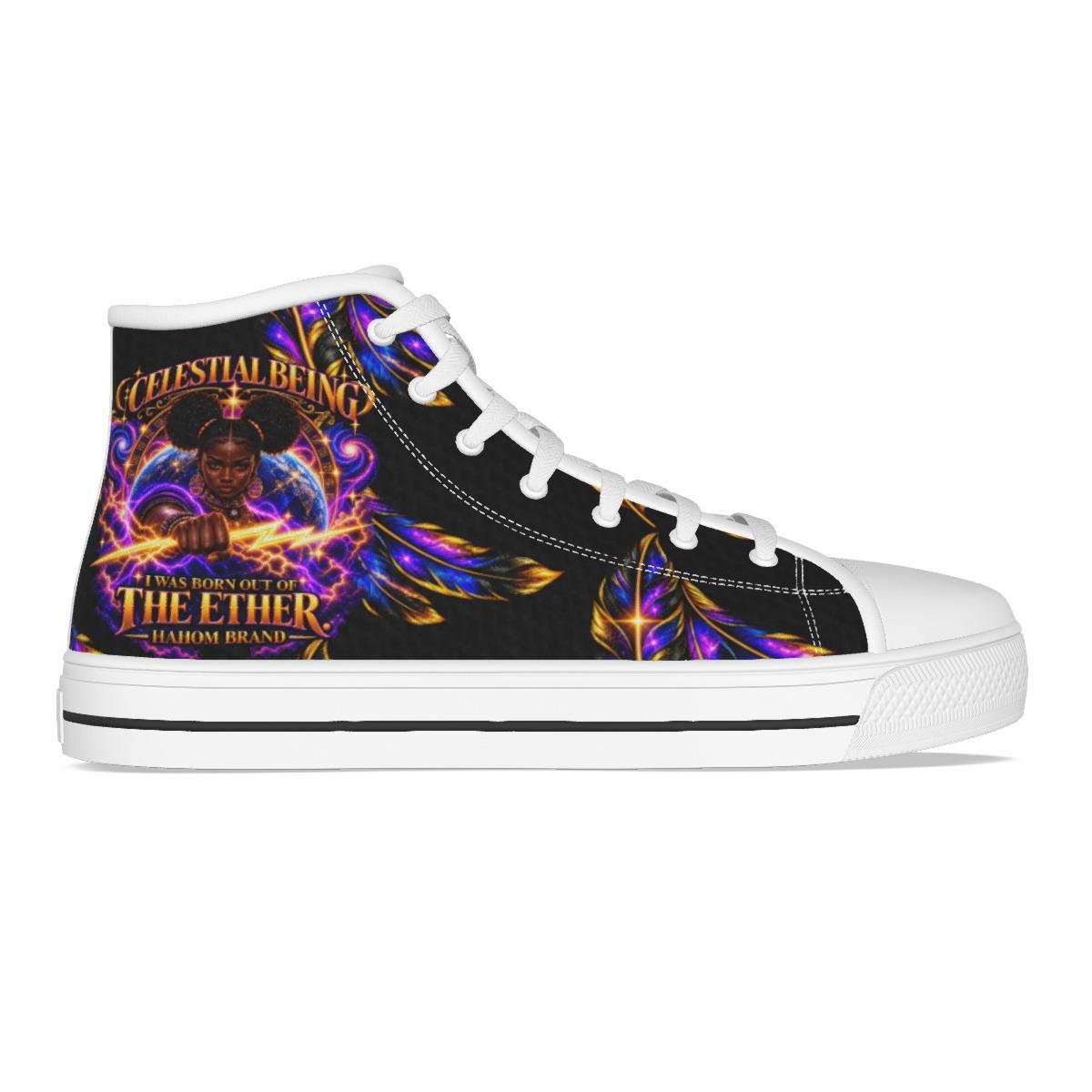 Celestial Melanated Being Women's Canvas Shoes