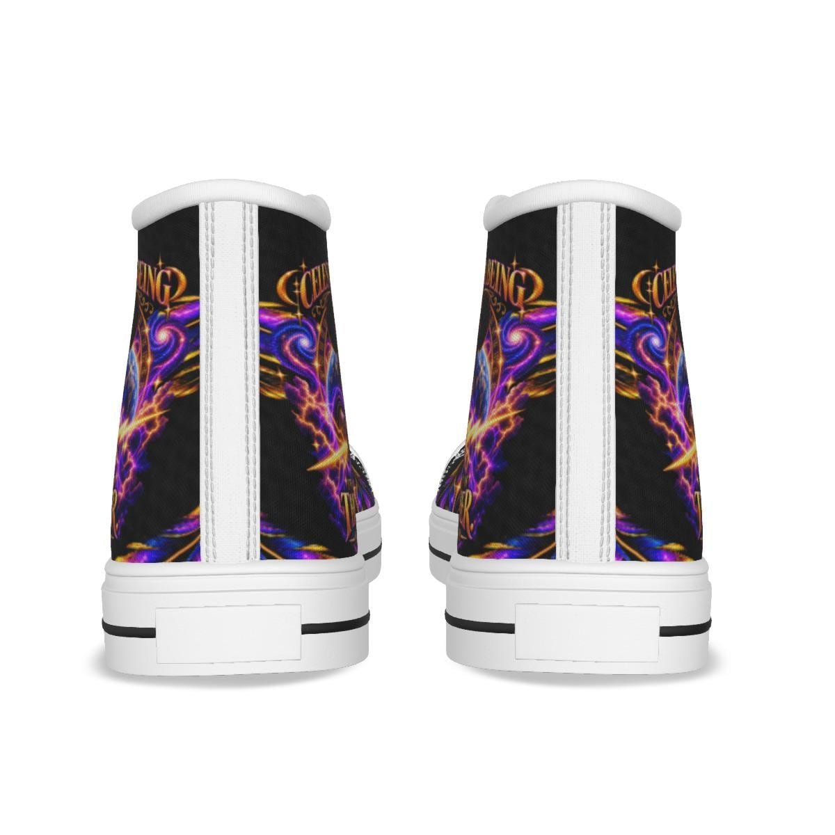 Celestial Melanated Being Women's Canvas Shoes, view 6