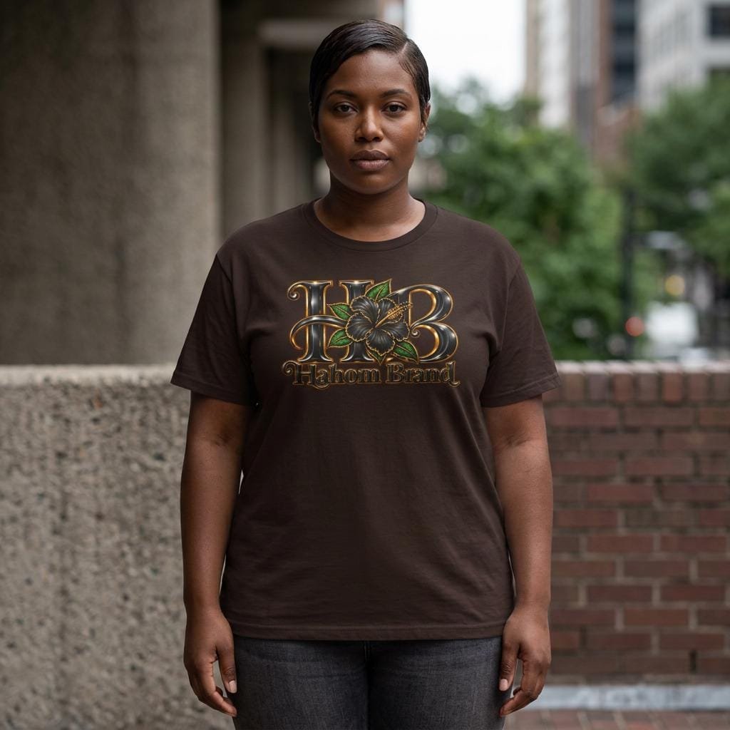HB Floral Logo Tee | Hahom Brand Graphic Shirt