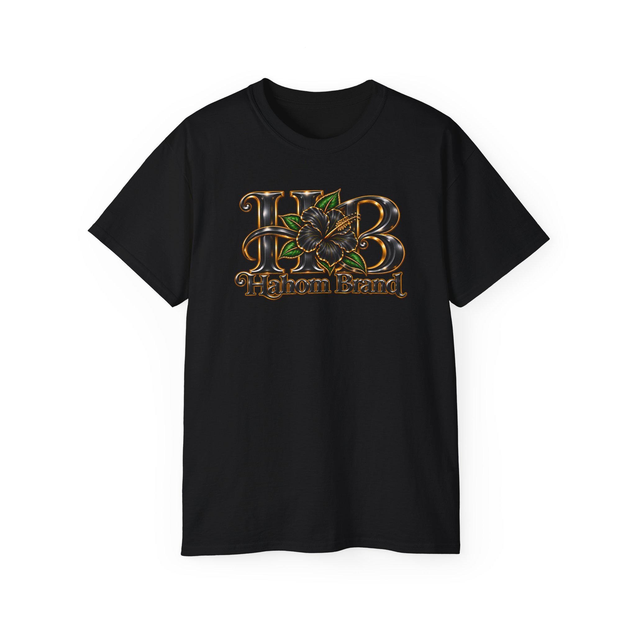 HB Floral Logo Tee | Hahom Brand Graphic Shirt, view 3