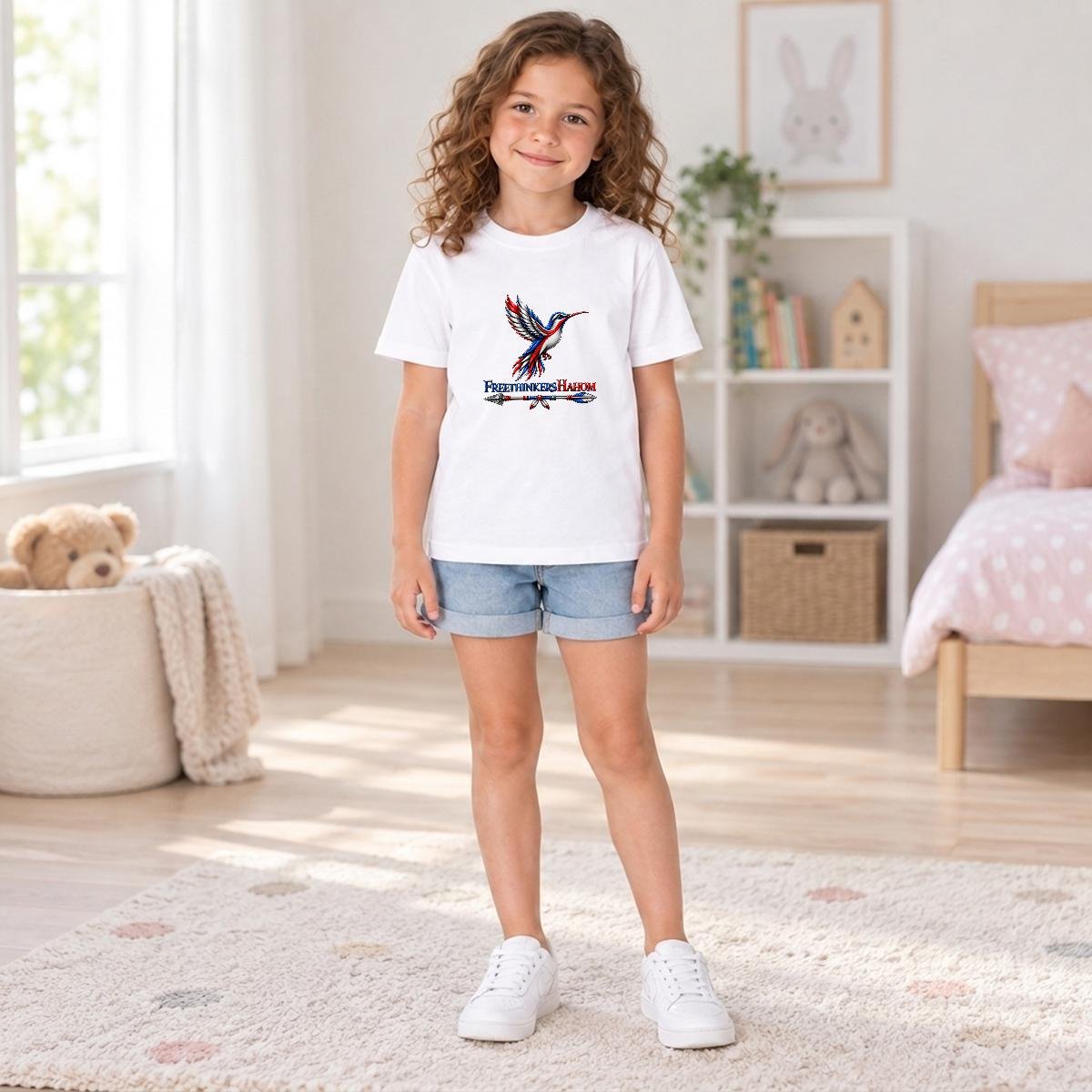 Kid's T Shirt Printed in USA|Gildan 5000B DTG, view 4